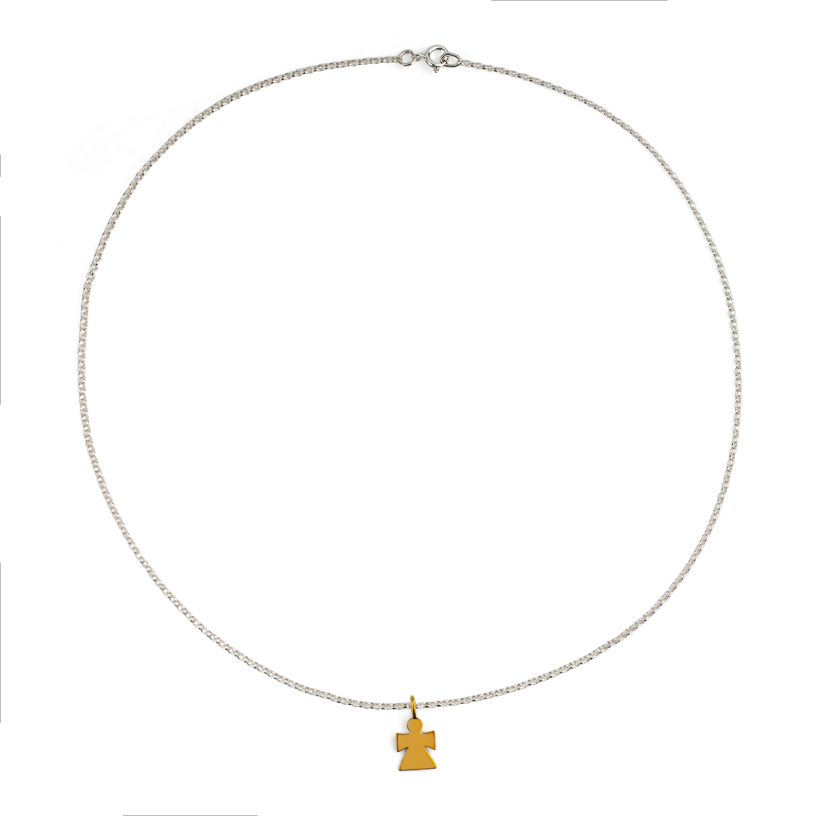 Angel pendant on a gold-plated chain