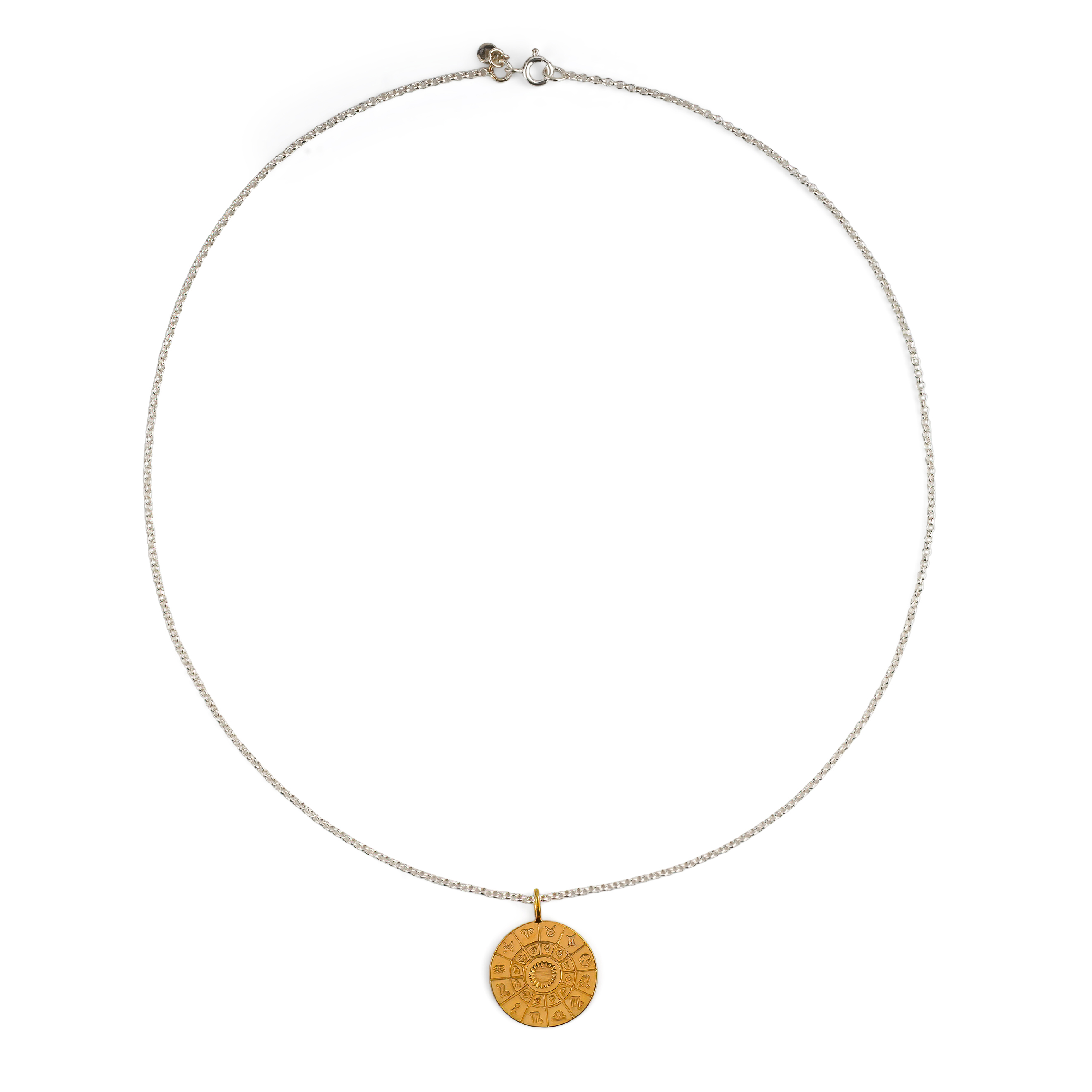 The All is one pendant is gilded
