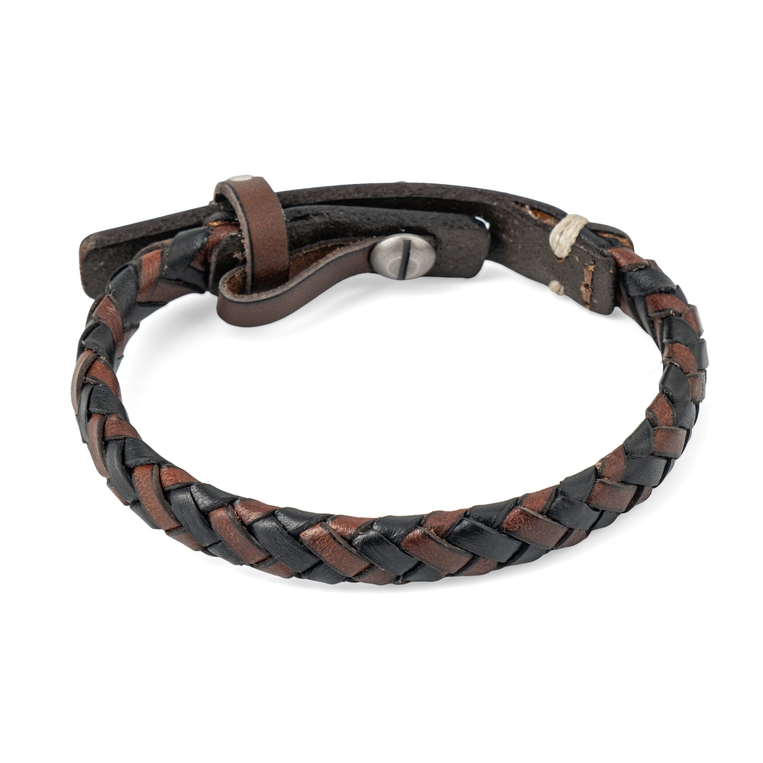 Браслеты Fossil Коричневый кожаный браслет