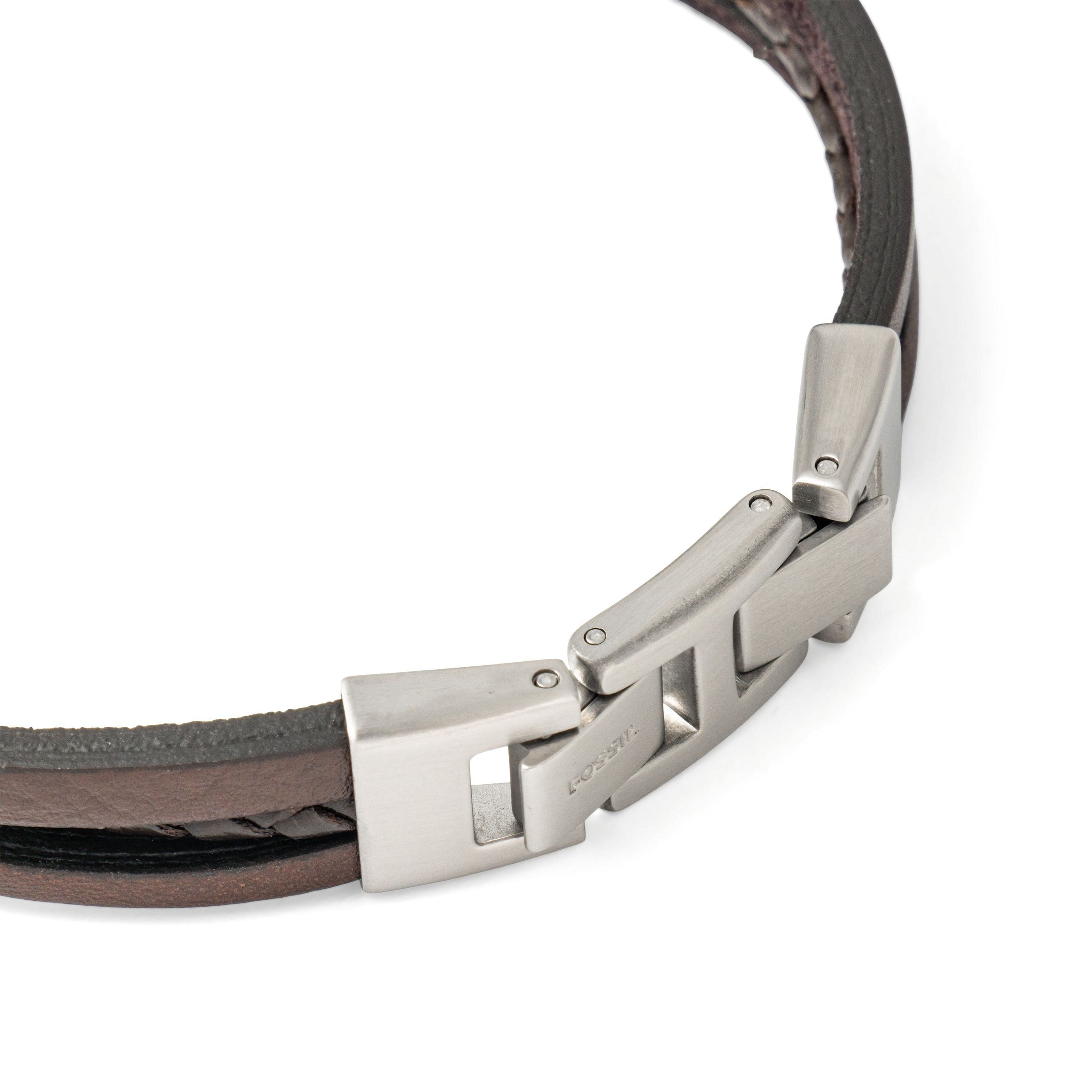 Triple Brown Leather Bracelet