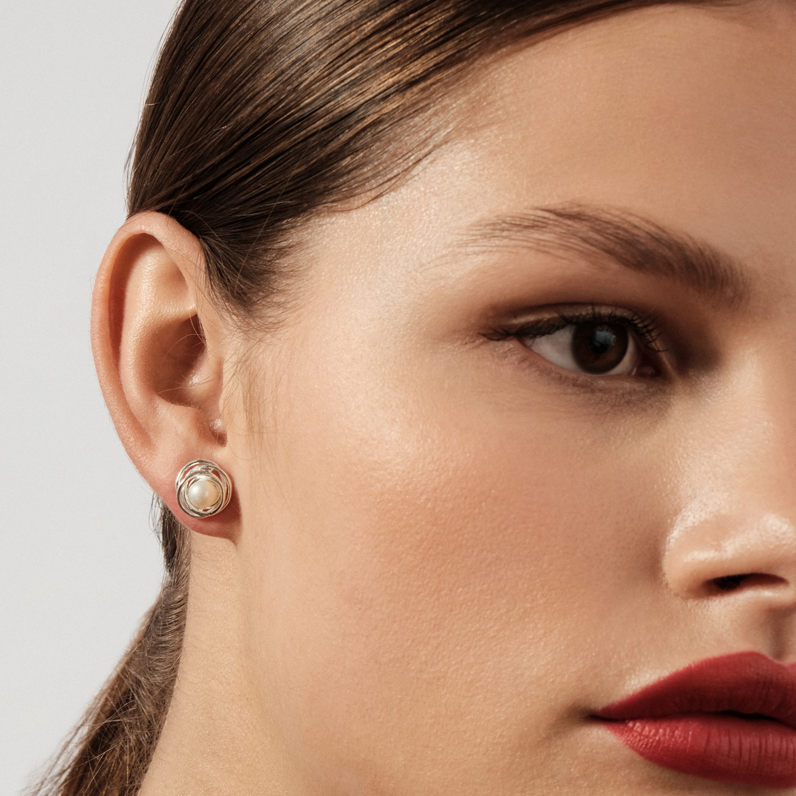 TOUS Niu earrings in silver with pearls