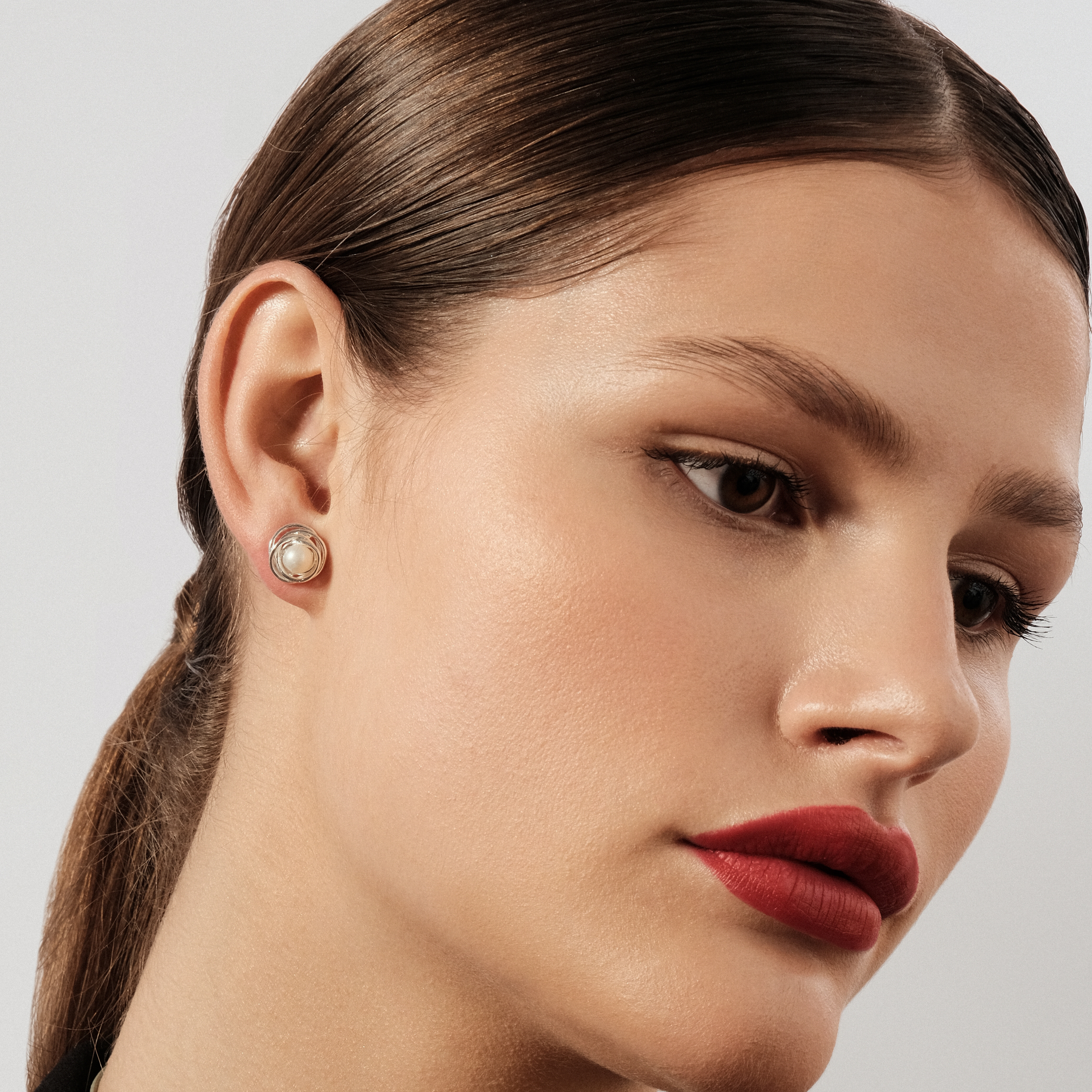 TOUS Niu earrings in silver with pearls