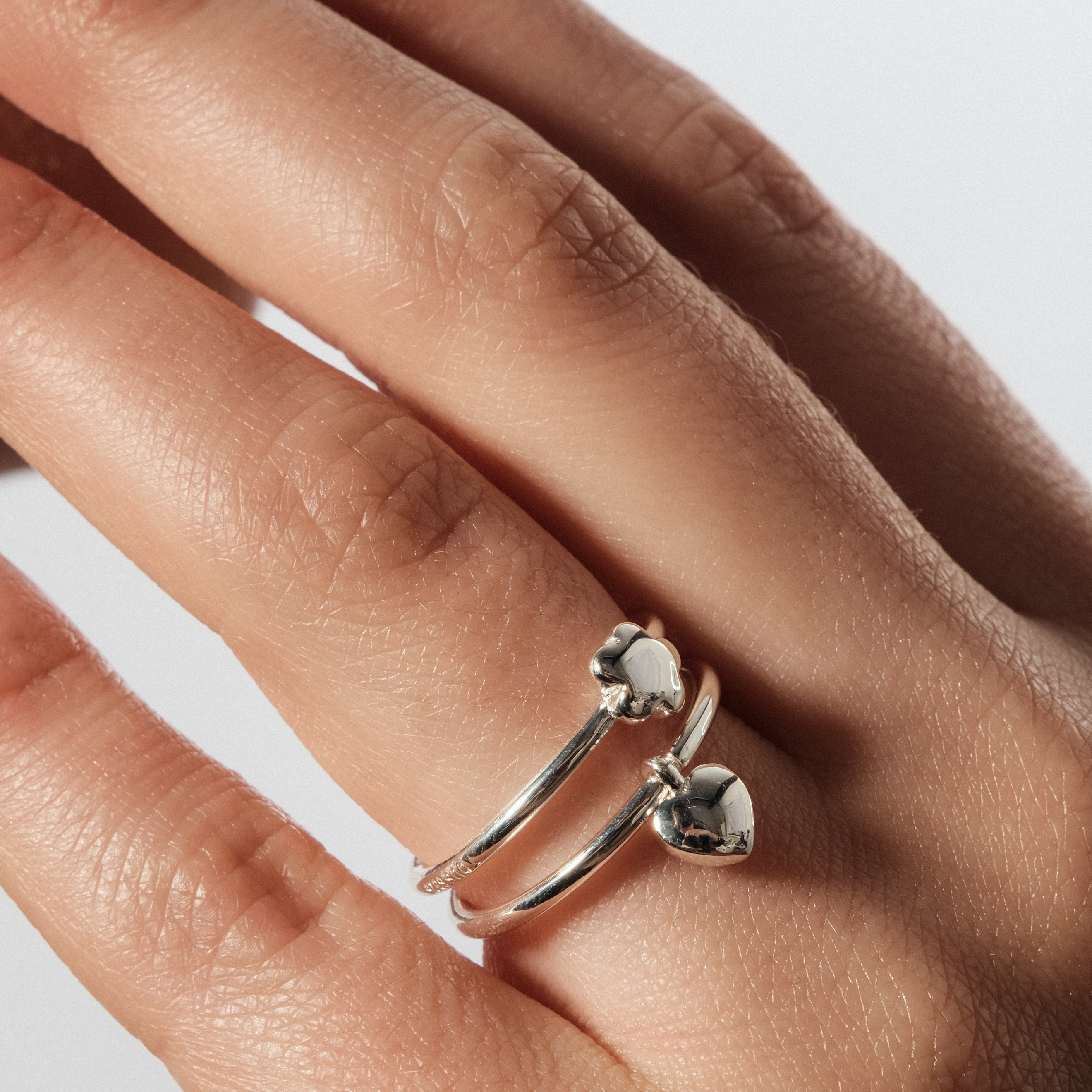 Set of TOUS Mini Icons rings made of silver