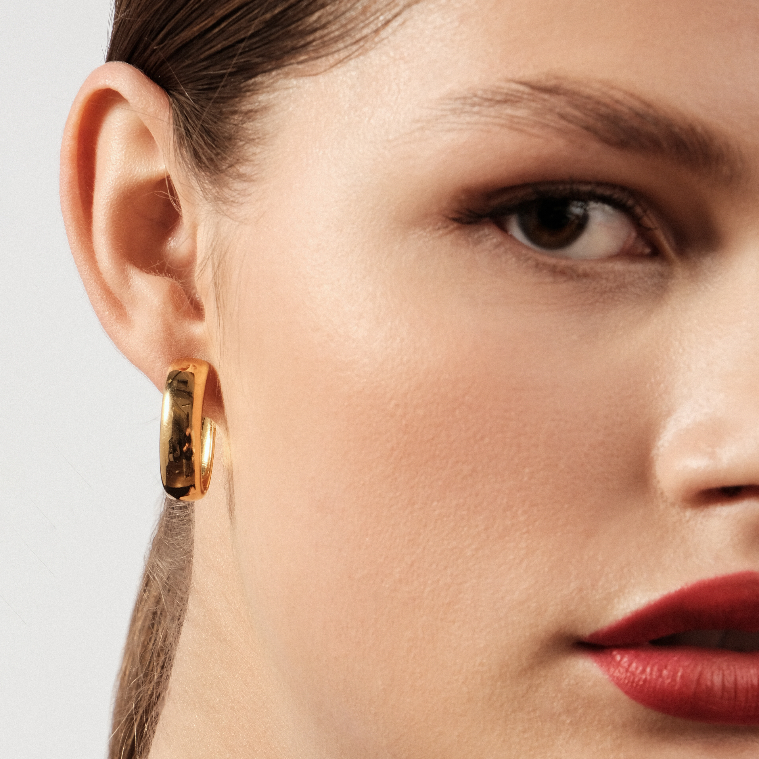 Овальные серьги TOUS Basics из вермеля