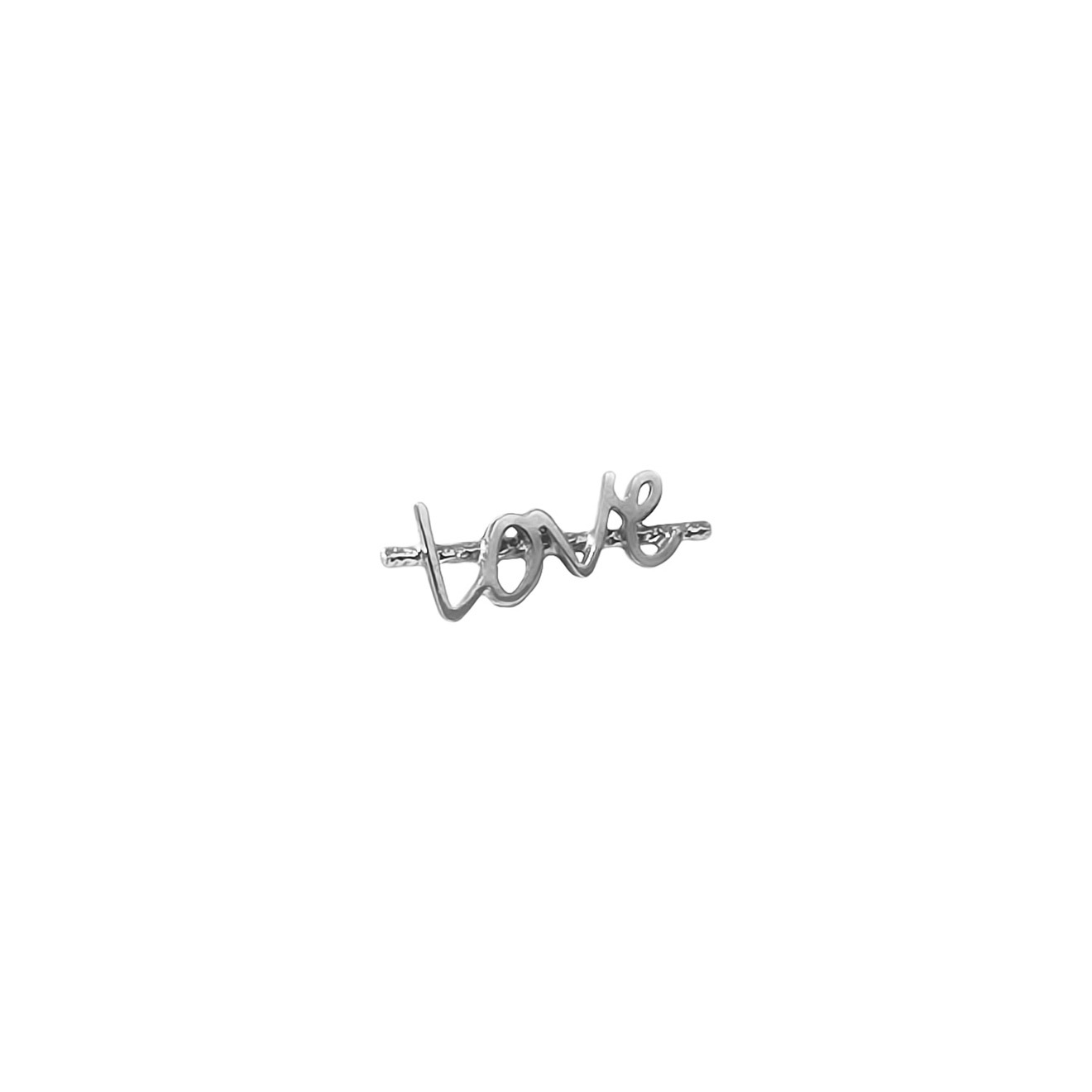 Монопусета из белого золота «Love»