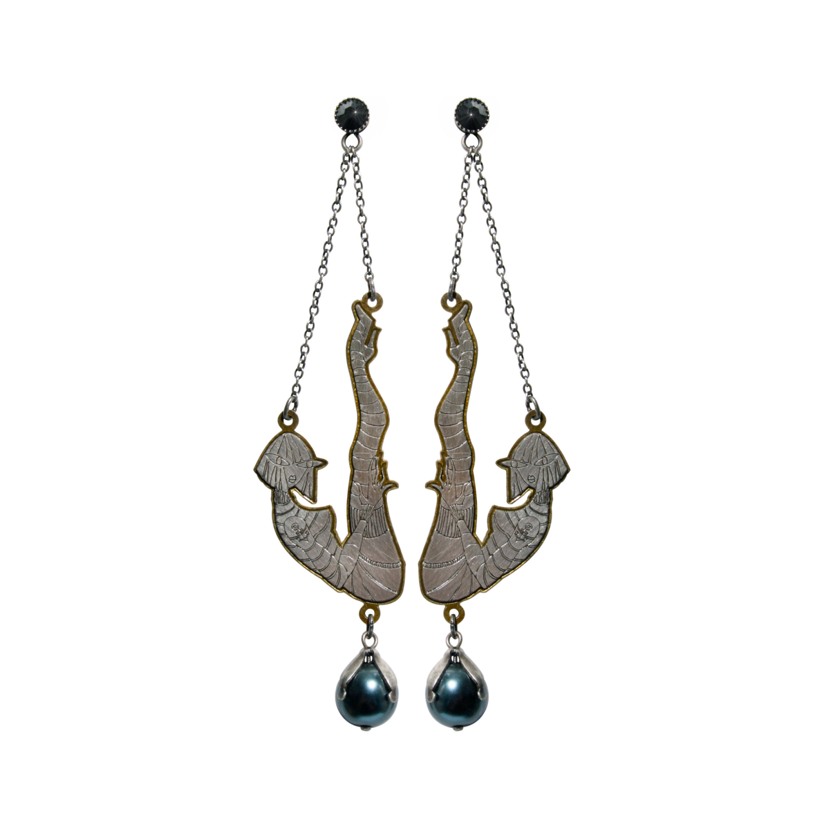 Earrings My Bonnie Is Over The Ocean