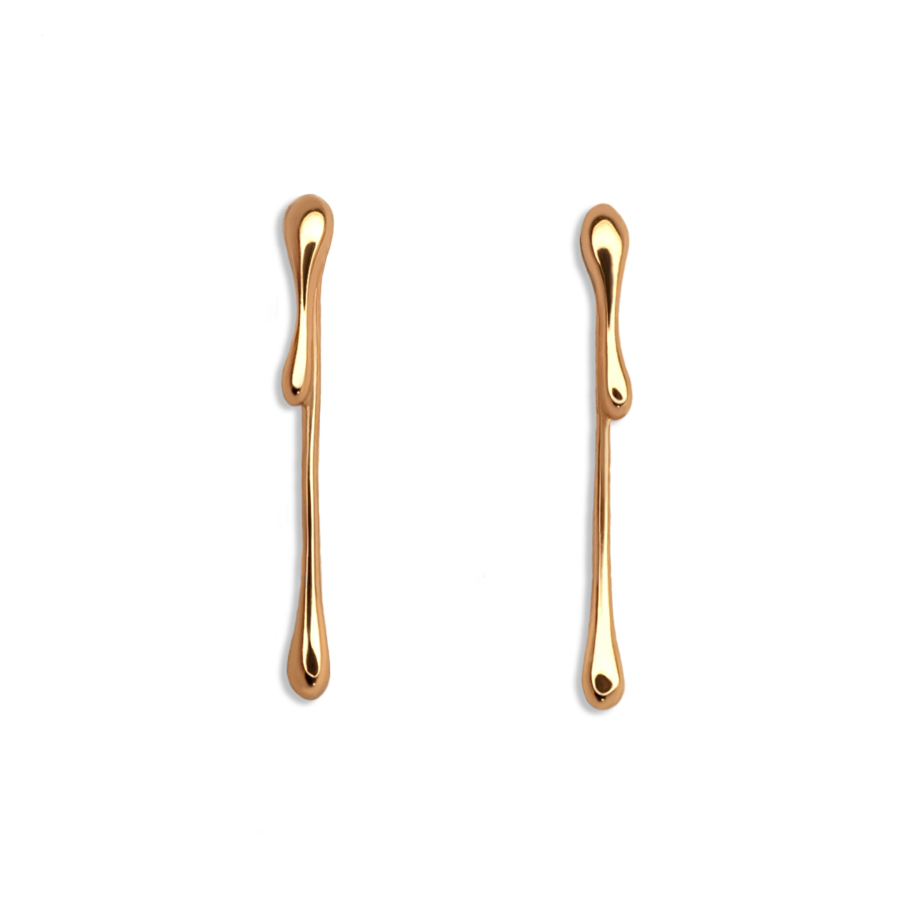 Серьги Amalgama из желтого золота