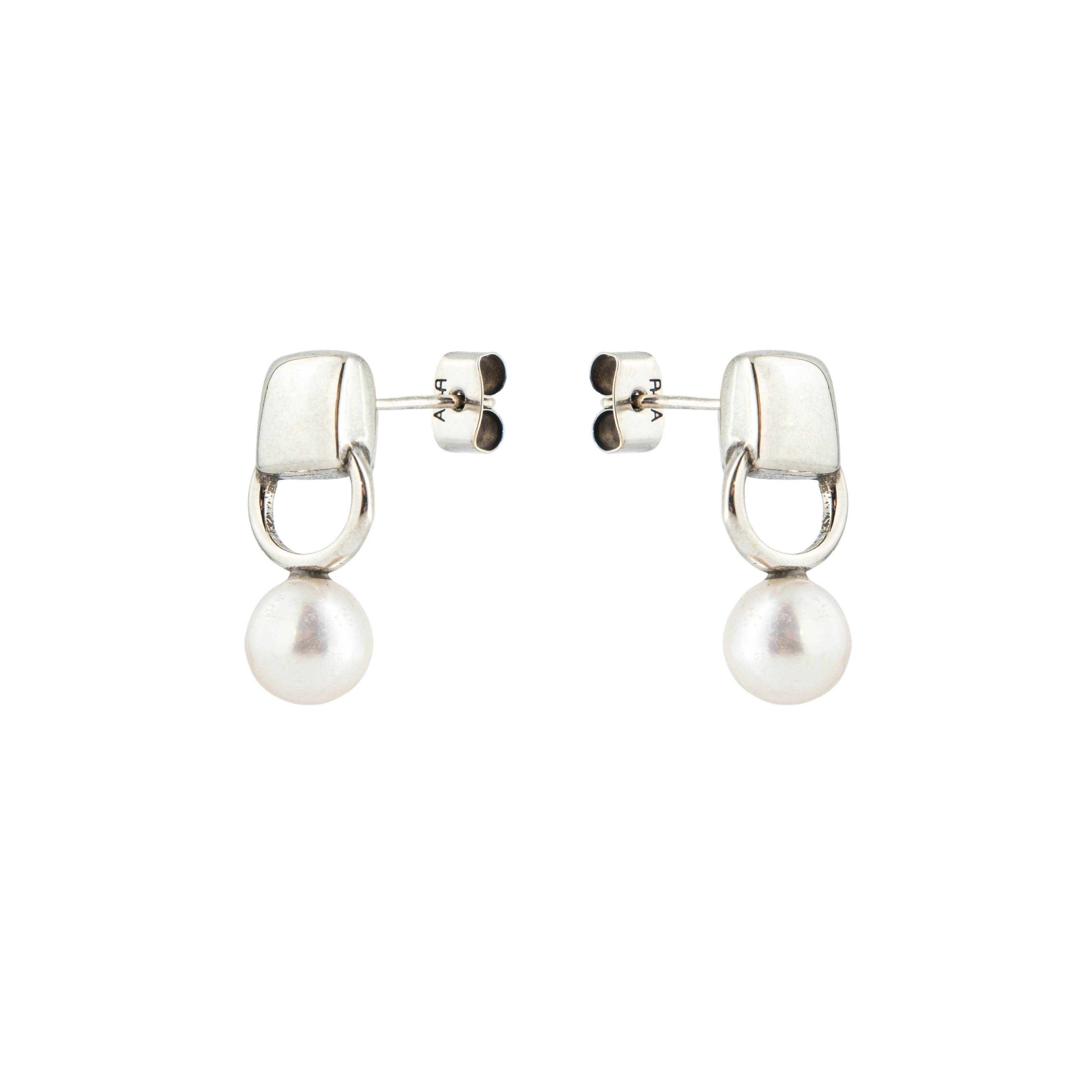 Серебристые серьги из латуни Liana