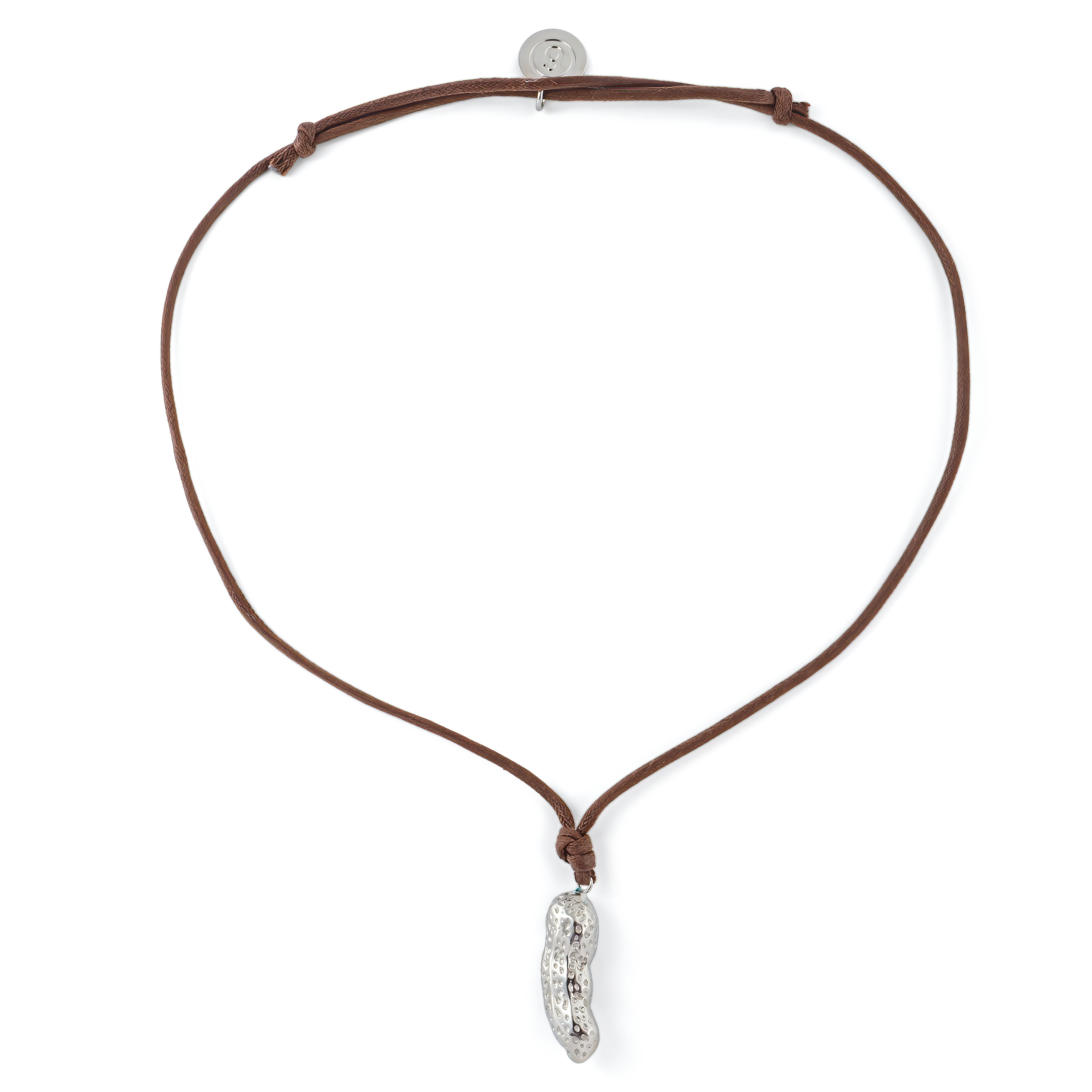 Silver pendant on a cotton cord SS23