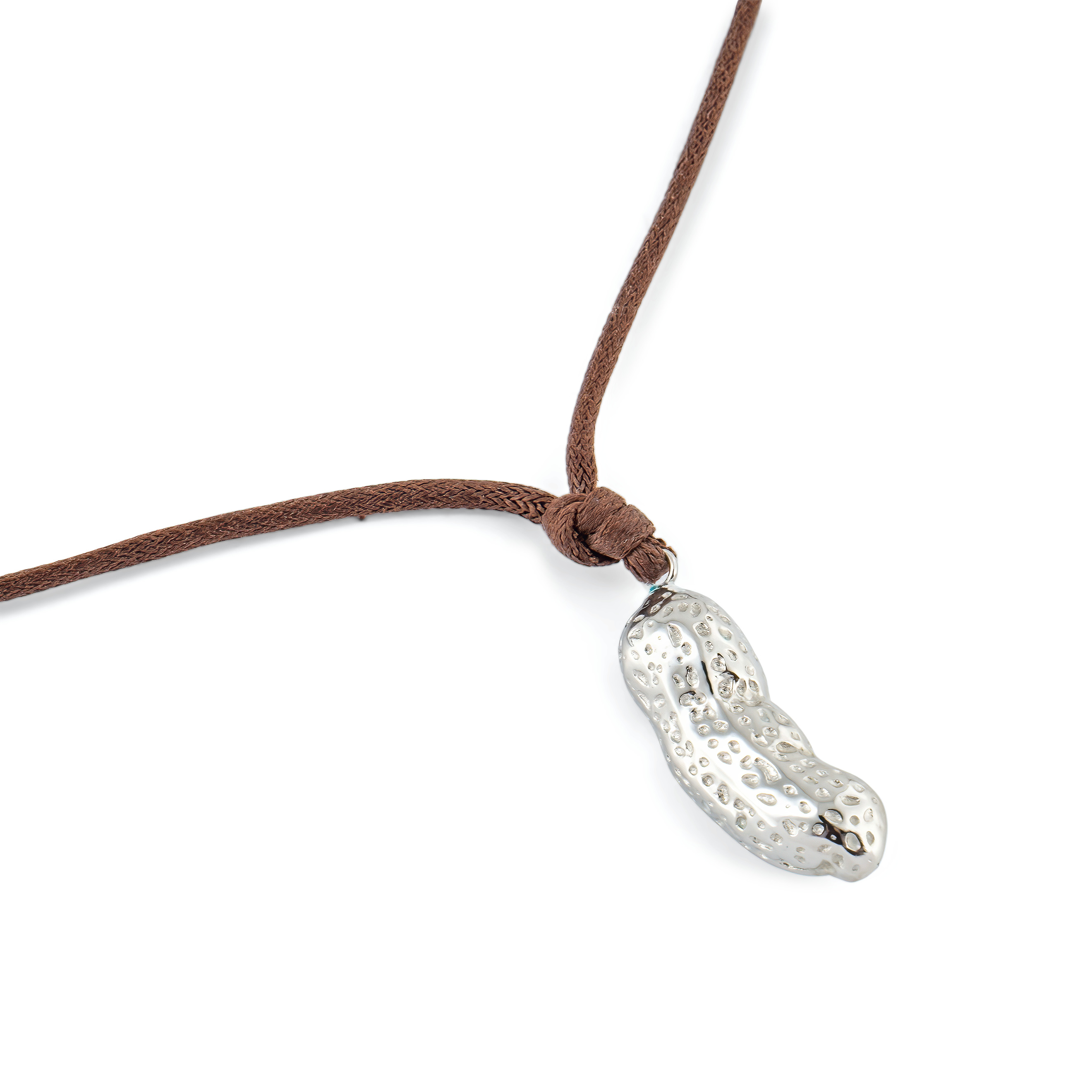 Silver pendant on a cotton cord SS23