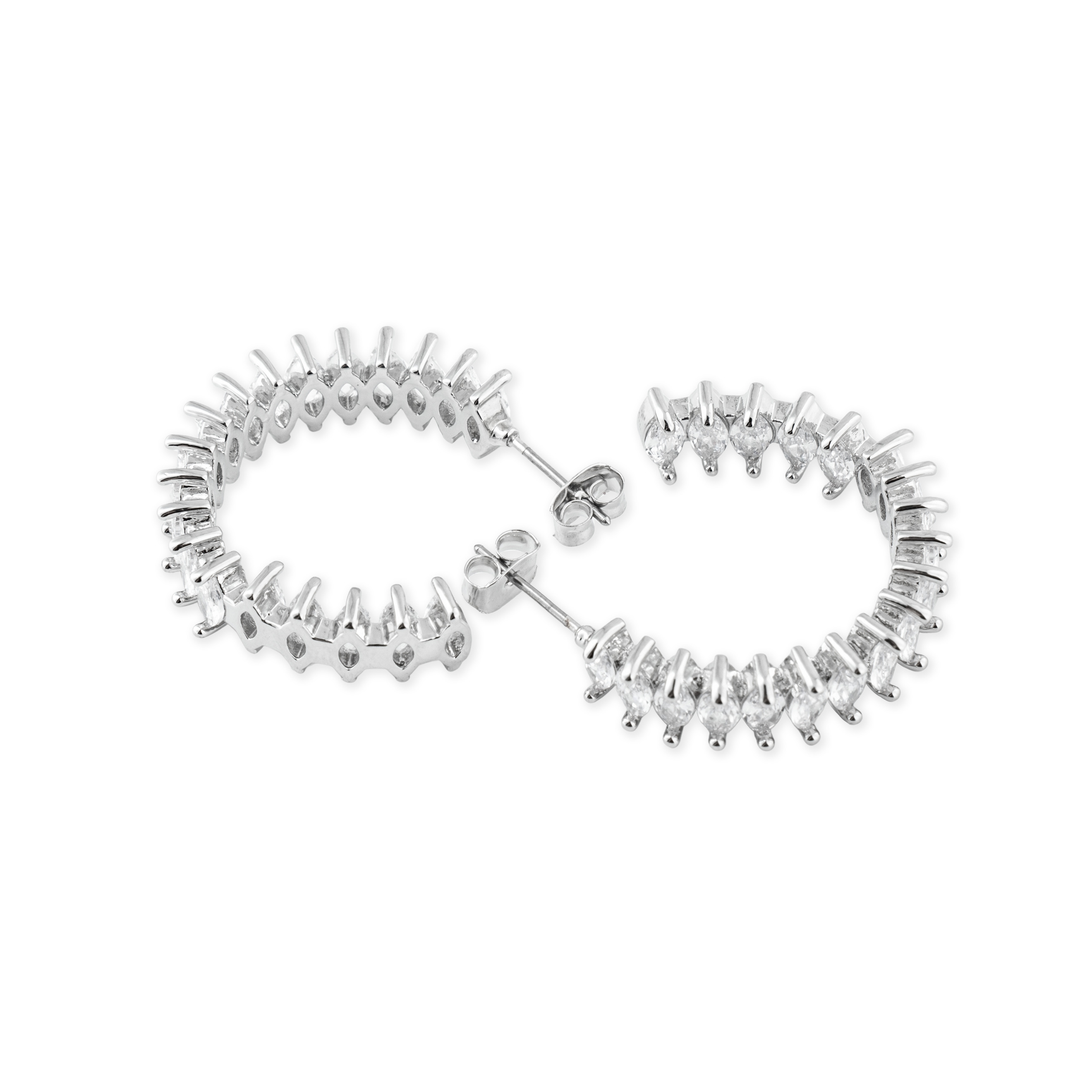 earrings with crystals in the marquis organka