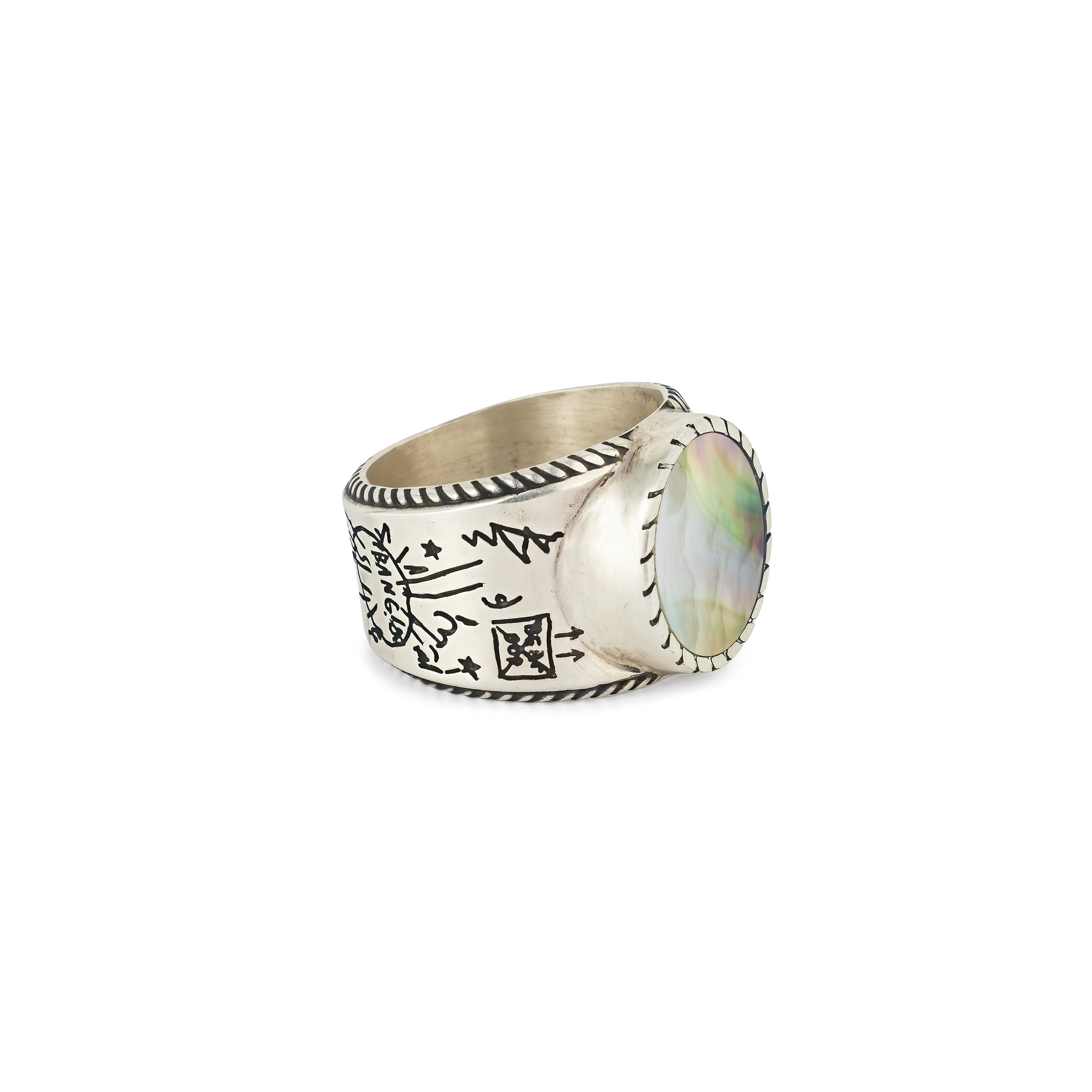 BASQUAIT NACRE RING made of silver