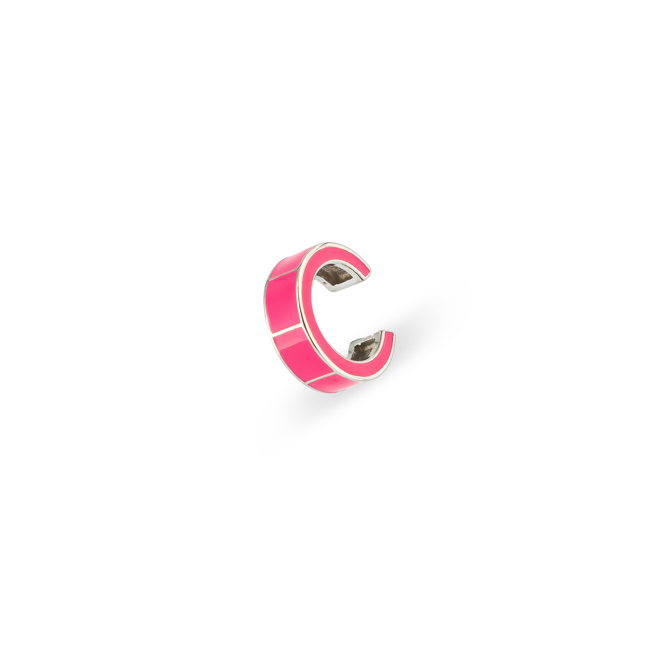 SHAMELESS Круглый кафф с розовой эмалью shameless кольцо квадратное с эмалью розовое