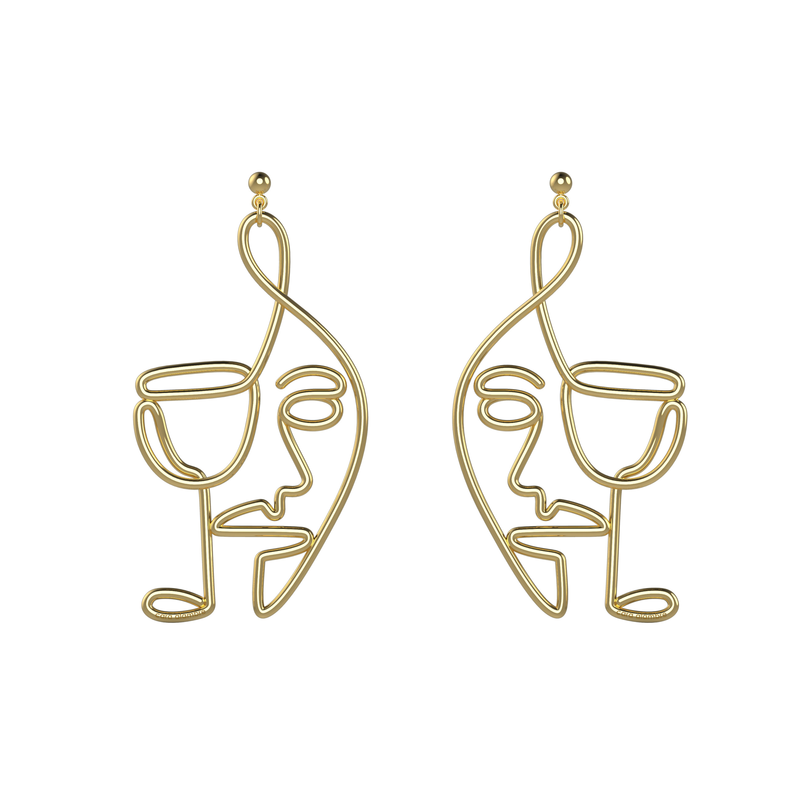 Madame Wine Earrings