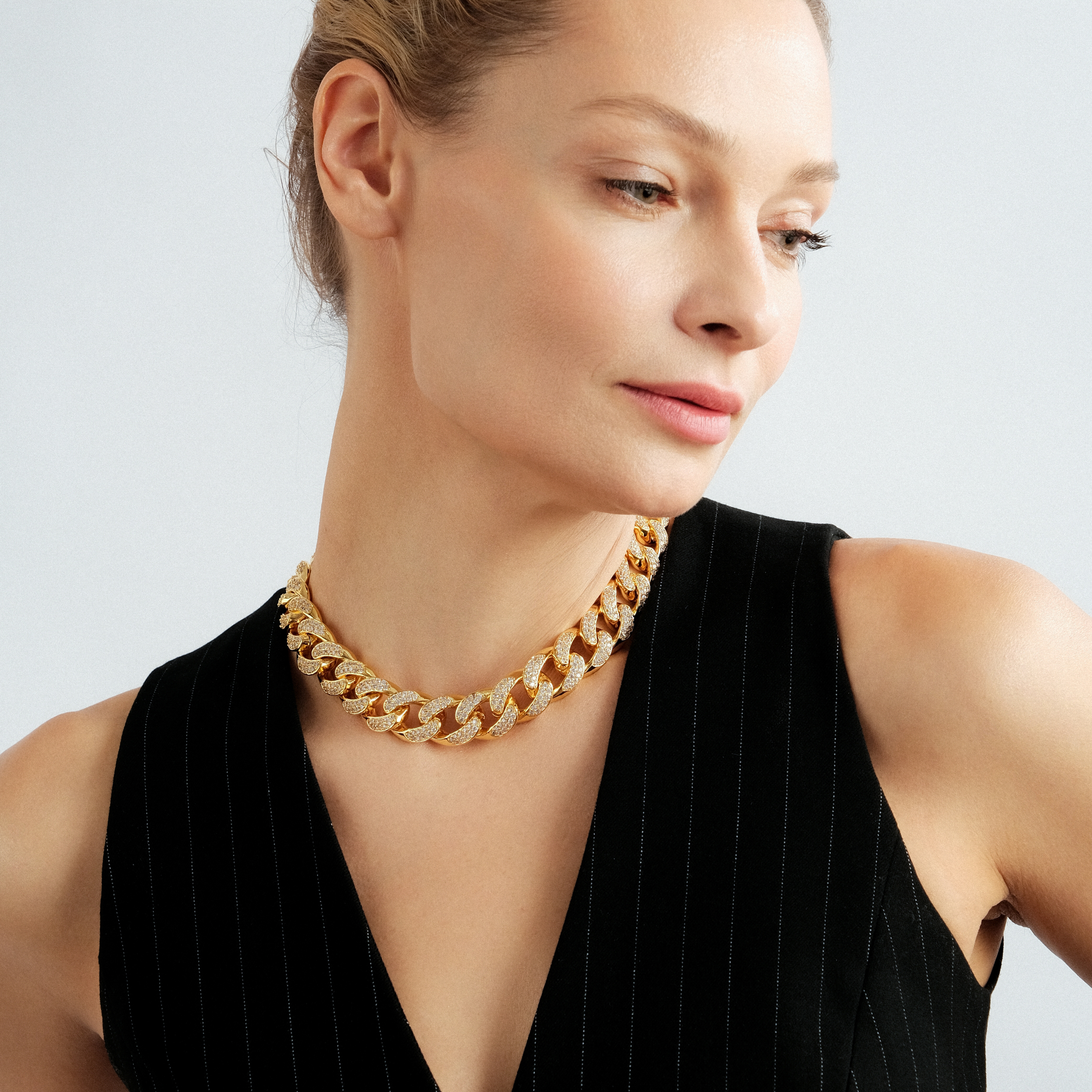 crystal chain necklace