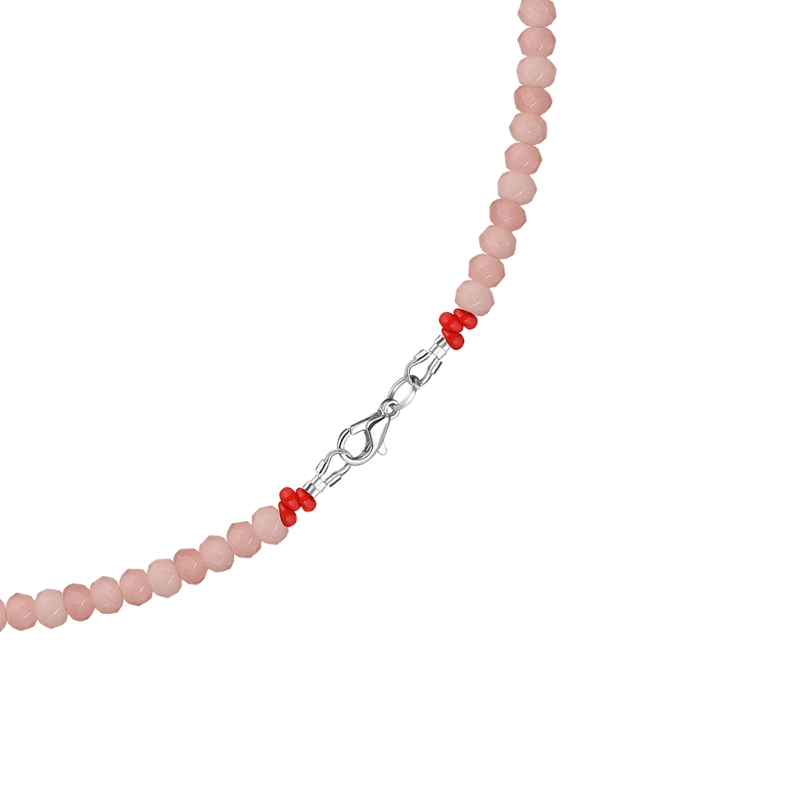 Pink Confetti Bear Necklace