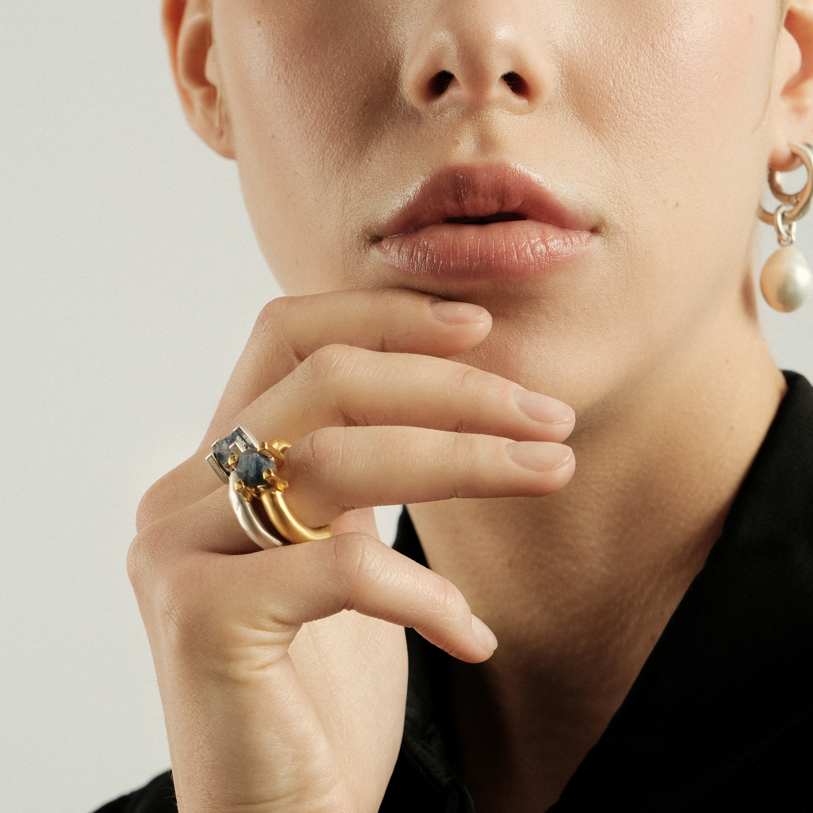 Кольцо DARK PRINCESS GOLD PLATED RING