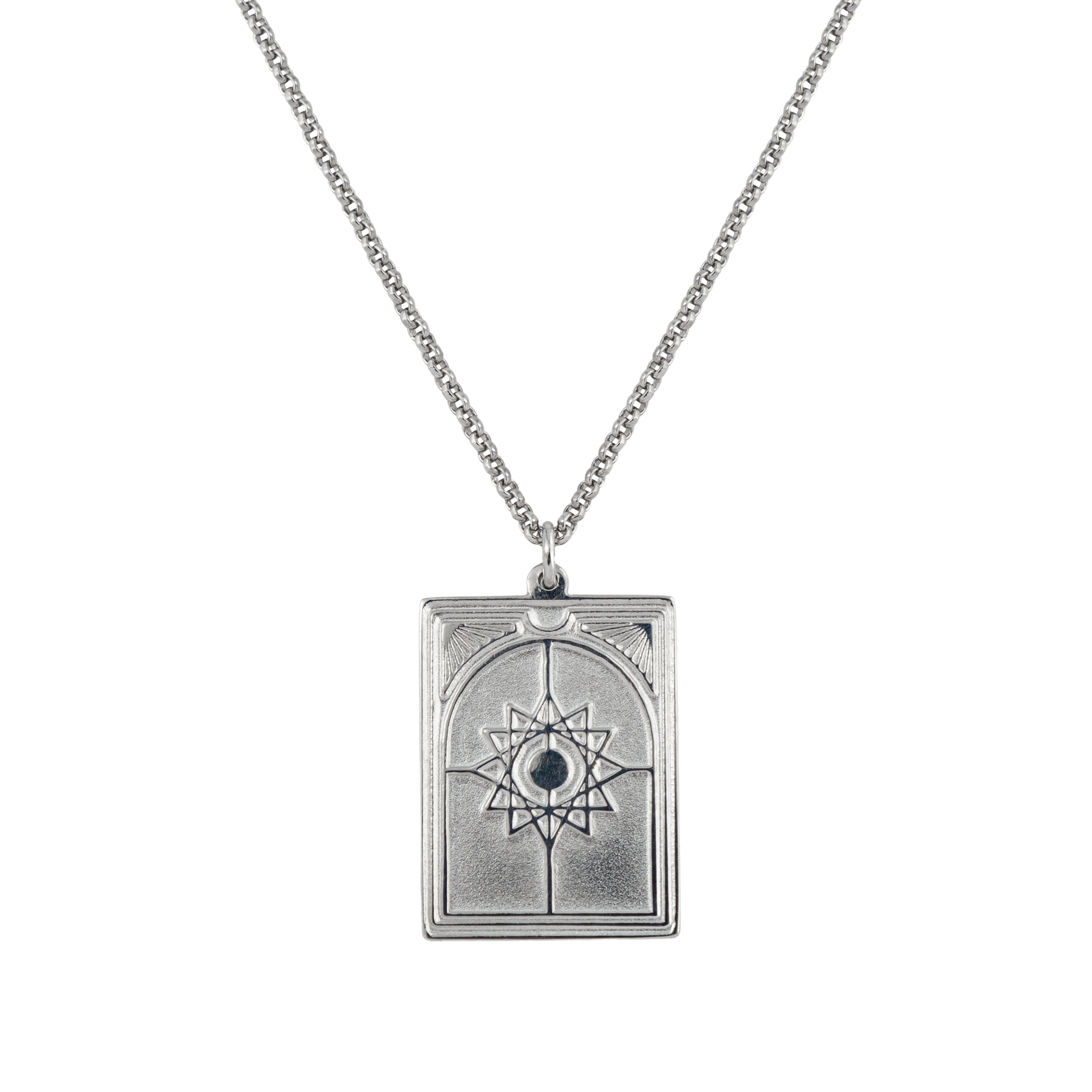 Tarot Star Silver Chain Pendant
