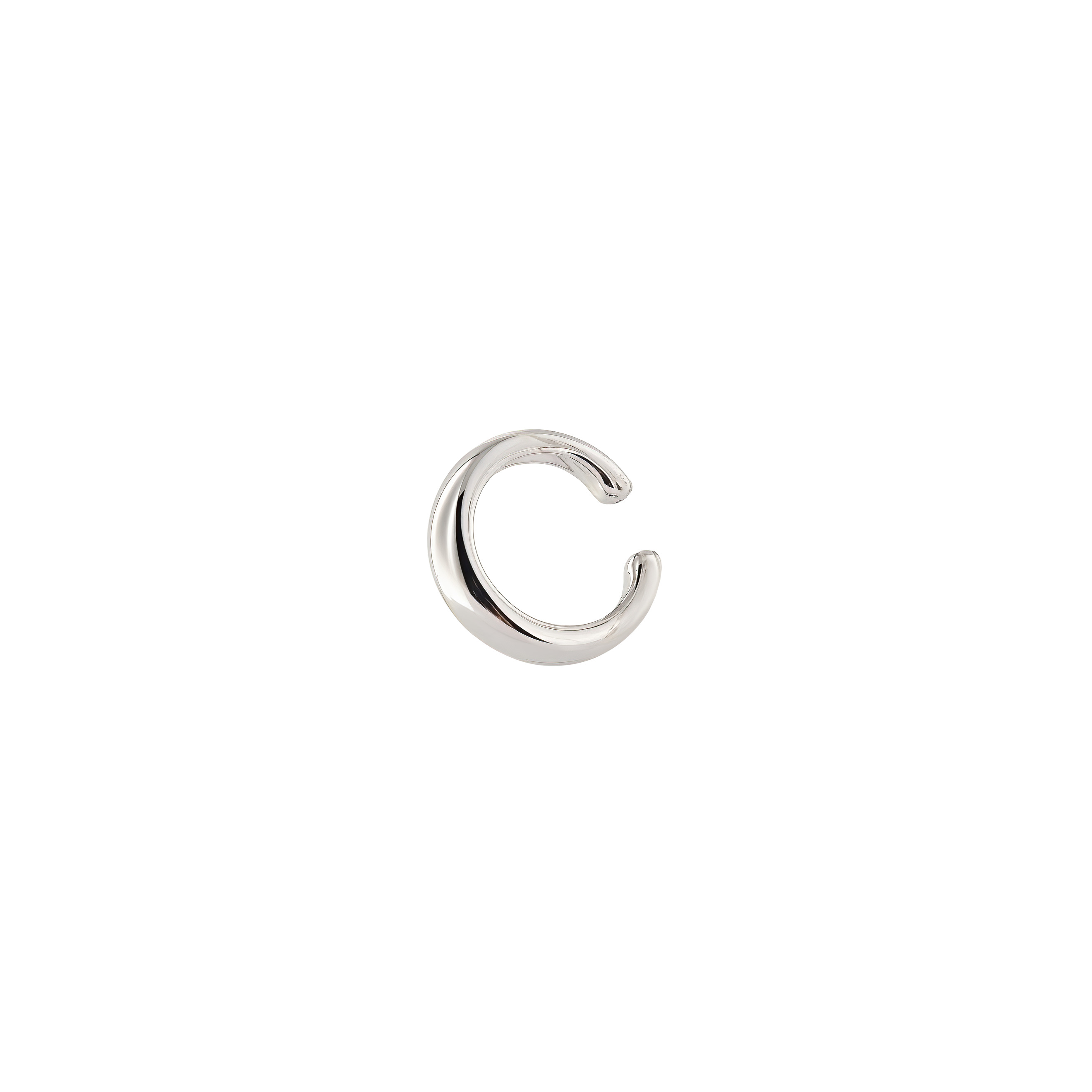 Тонкий кафф из серебра S