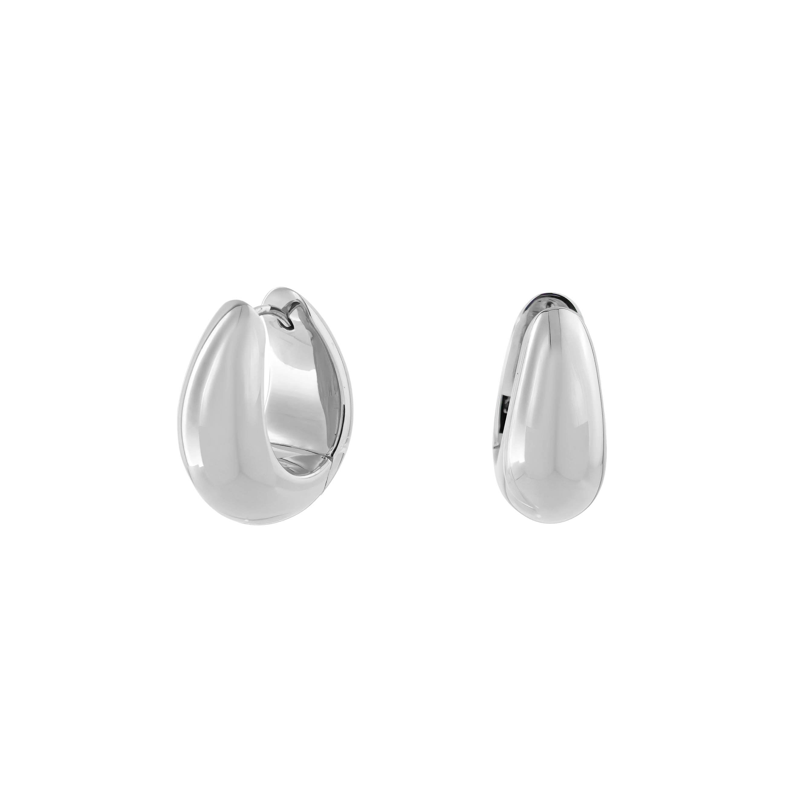 Серебряные серьги Ice Hoop Medium