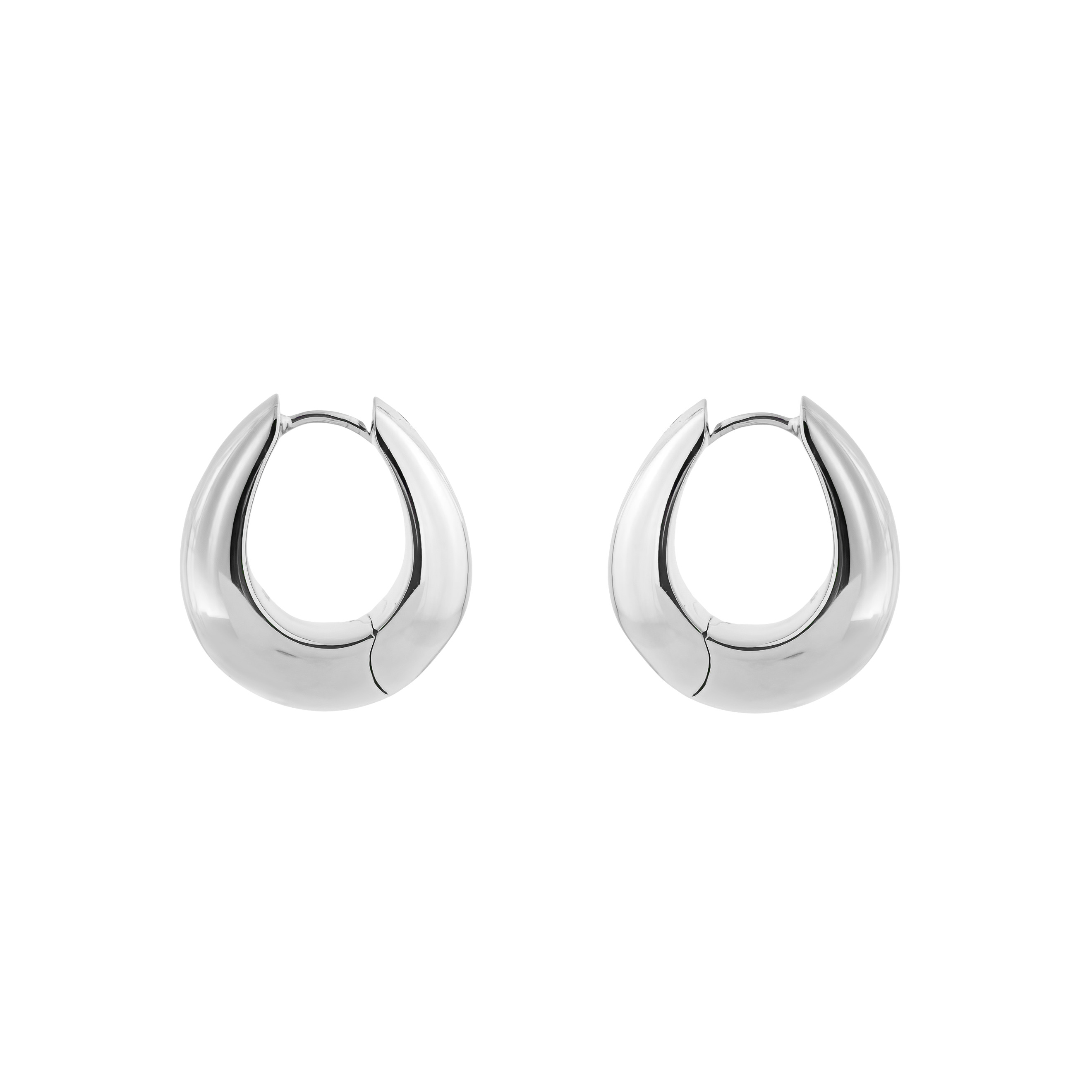 Серебряные серьги Ice Hoop Medium