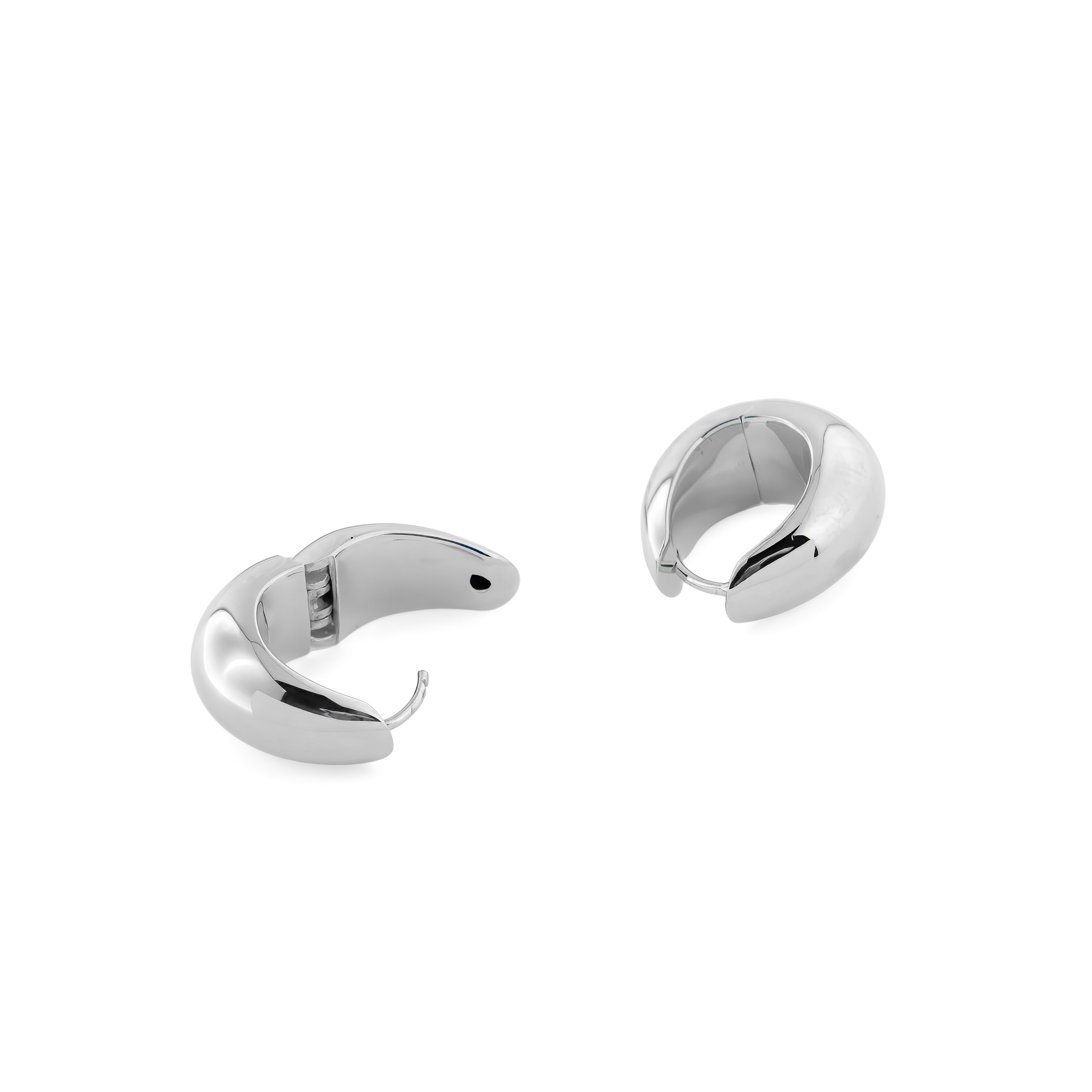 Серебряные серьги Ice Hoop Medium