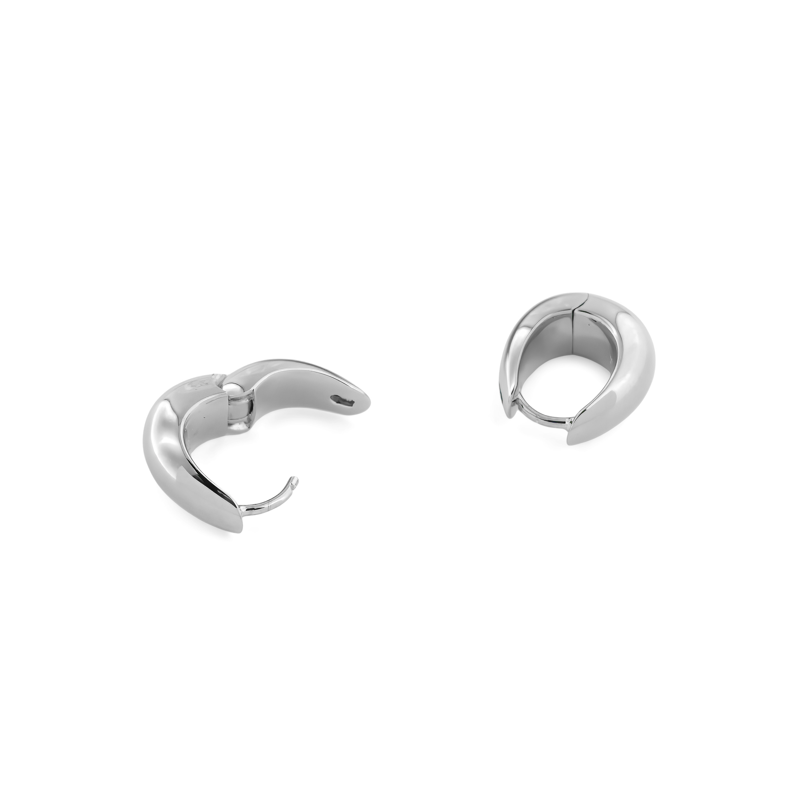 Серебряные серьги Ice Hoop Small