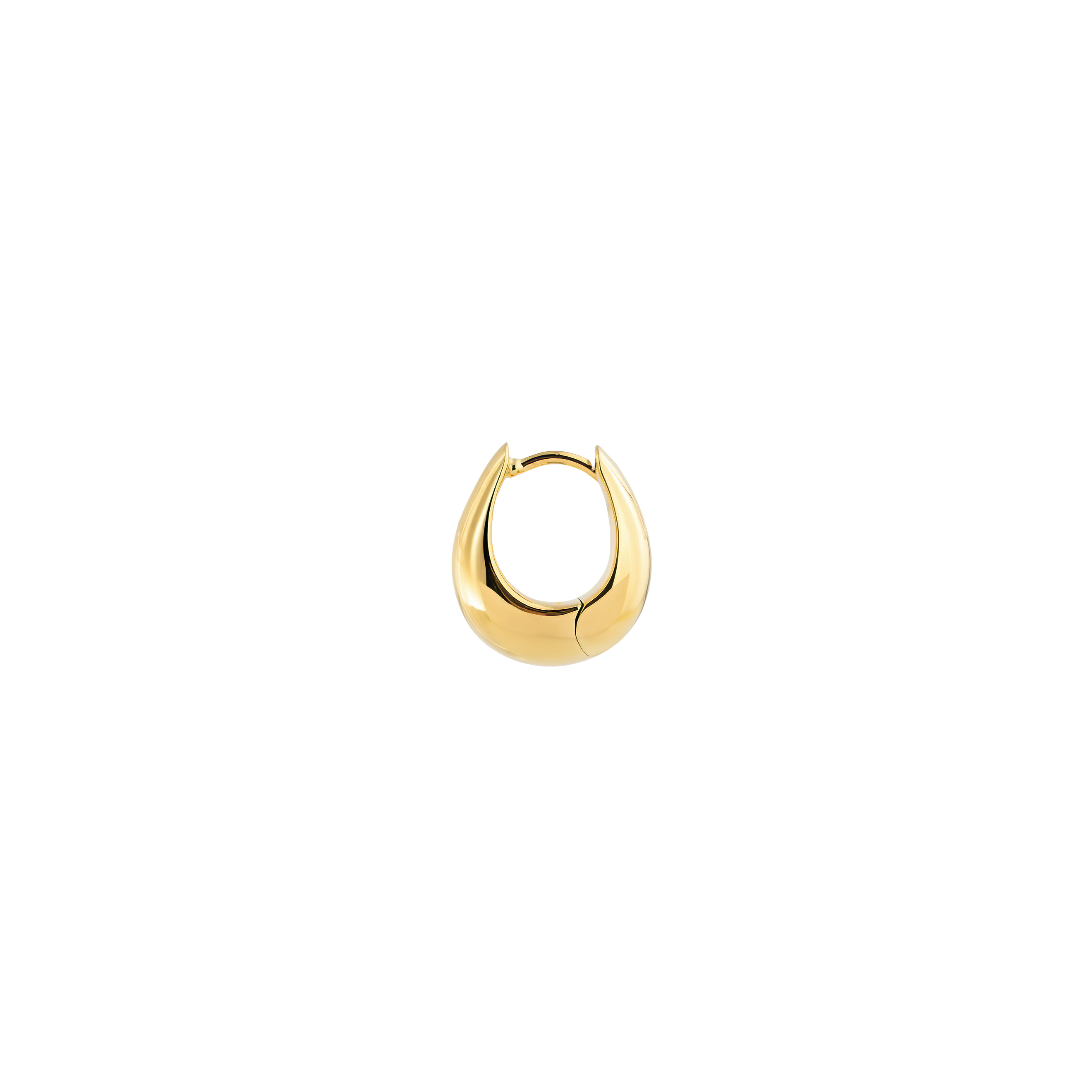 Позолоченные серебряные серьги Ice Hoop Small