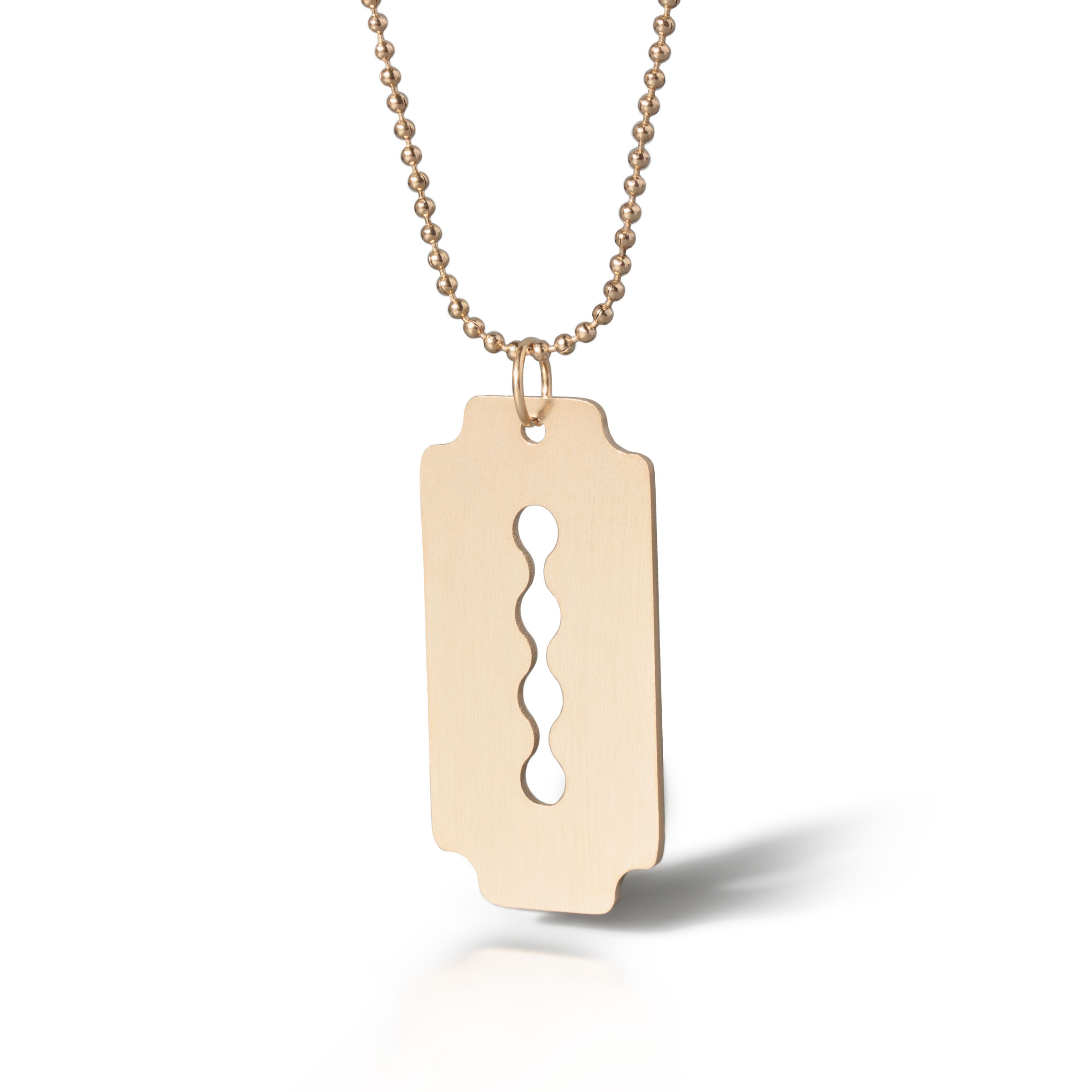 Gold-plated Blade Pendant