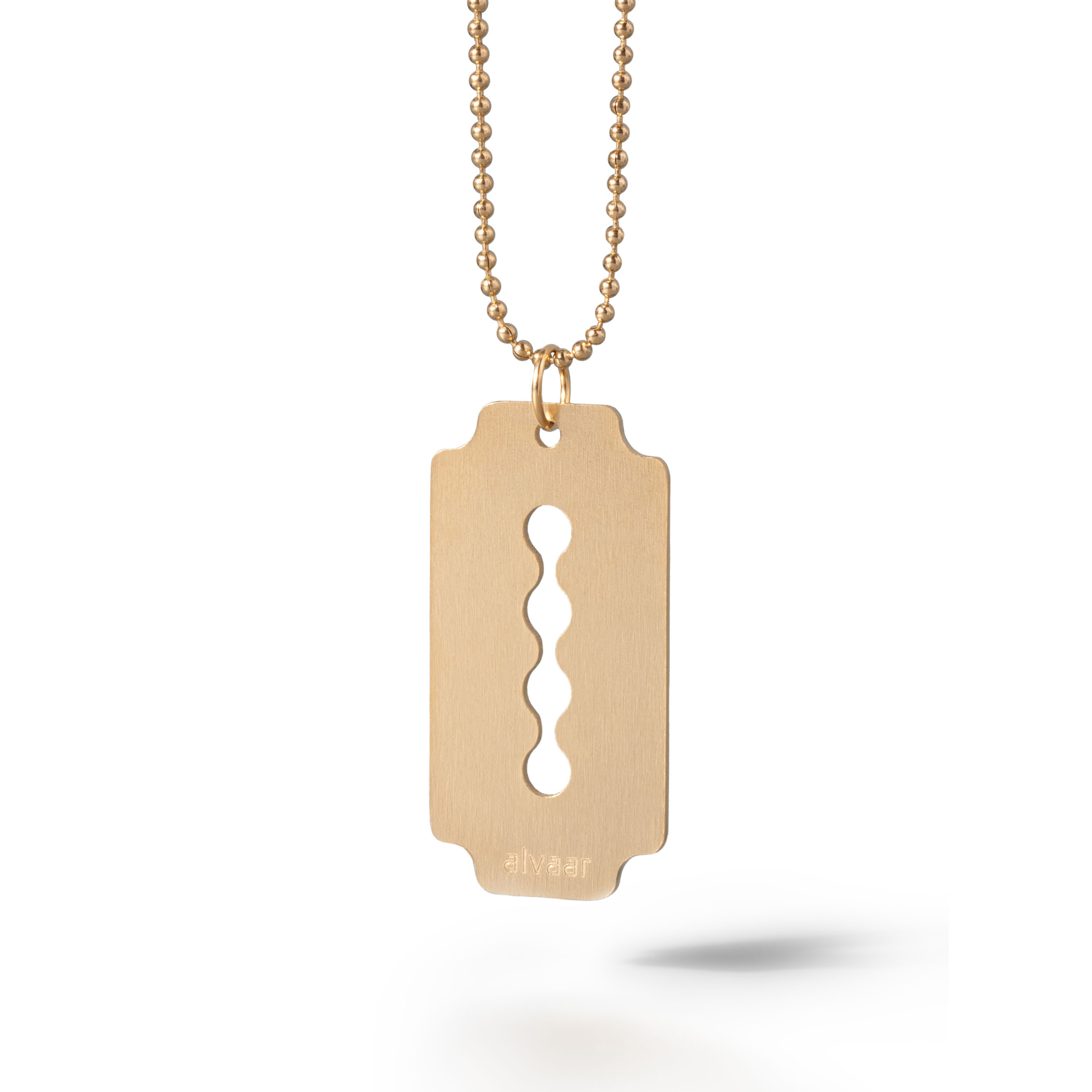Gold-plated Blade Pendant