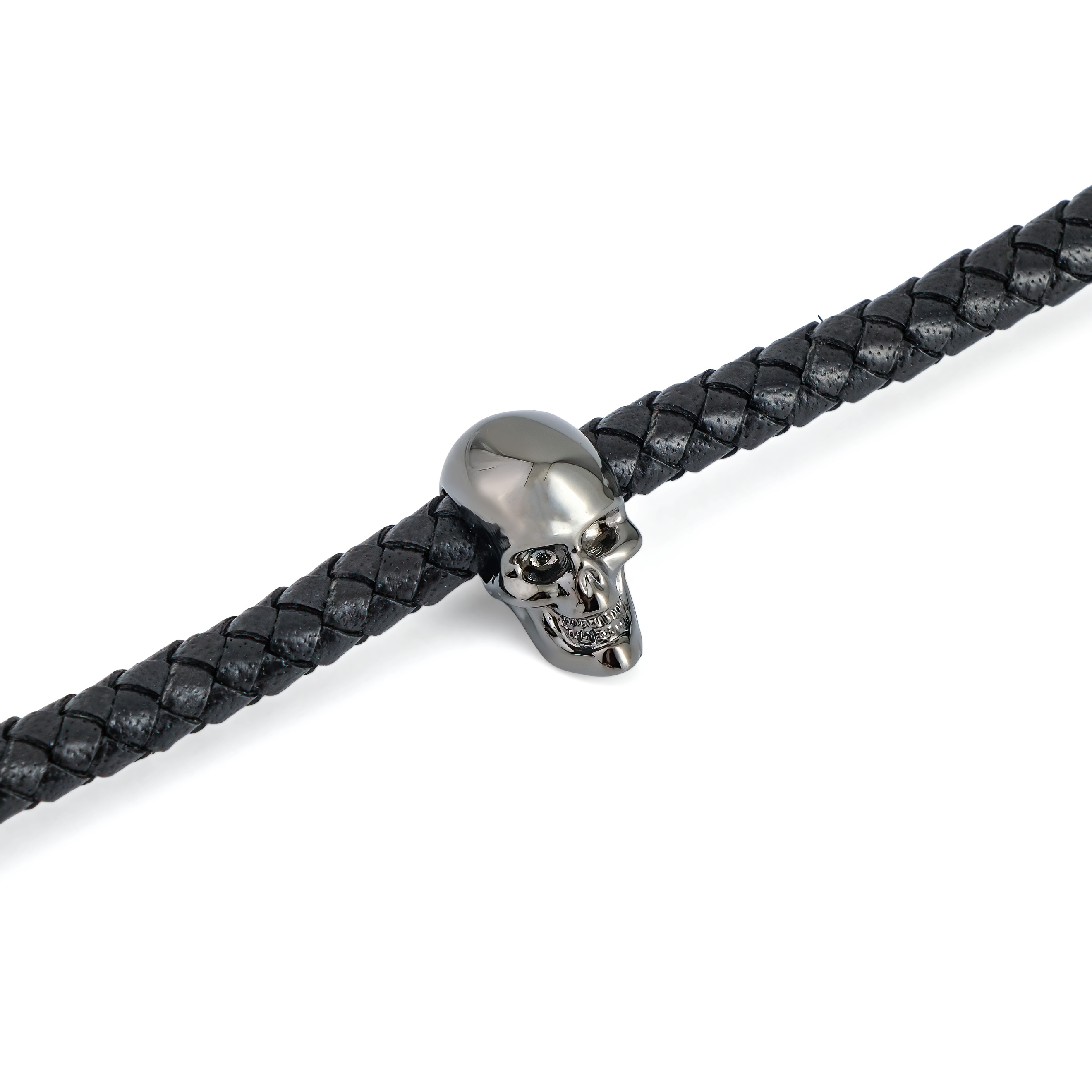 Leather Skull Bracelet