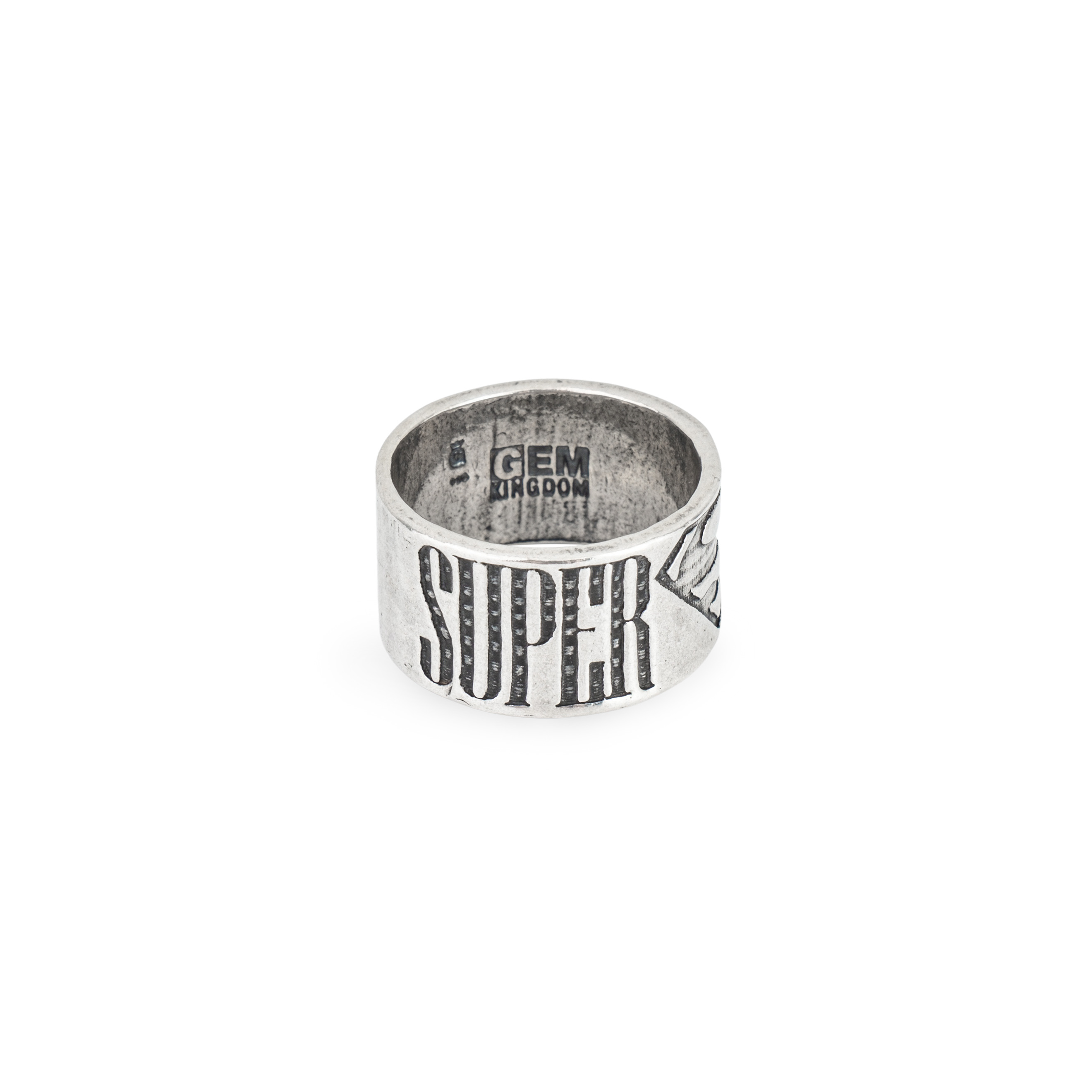 Мужское серебряное кольцо Superman