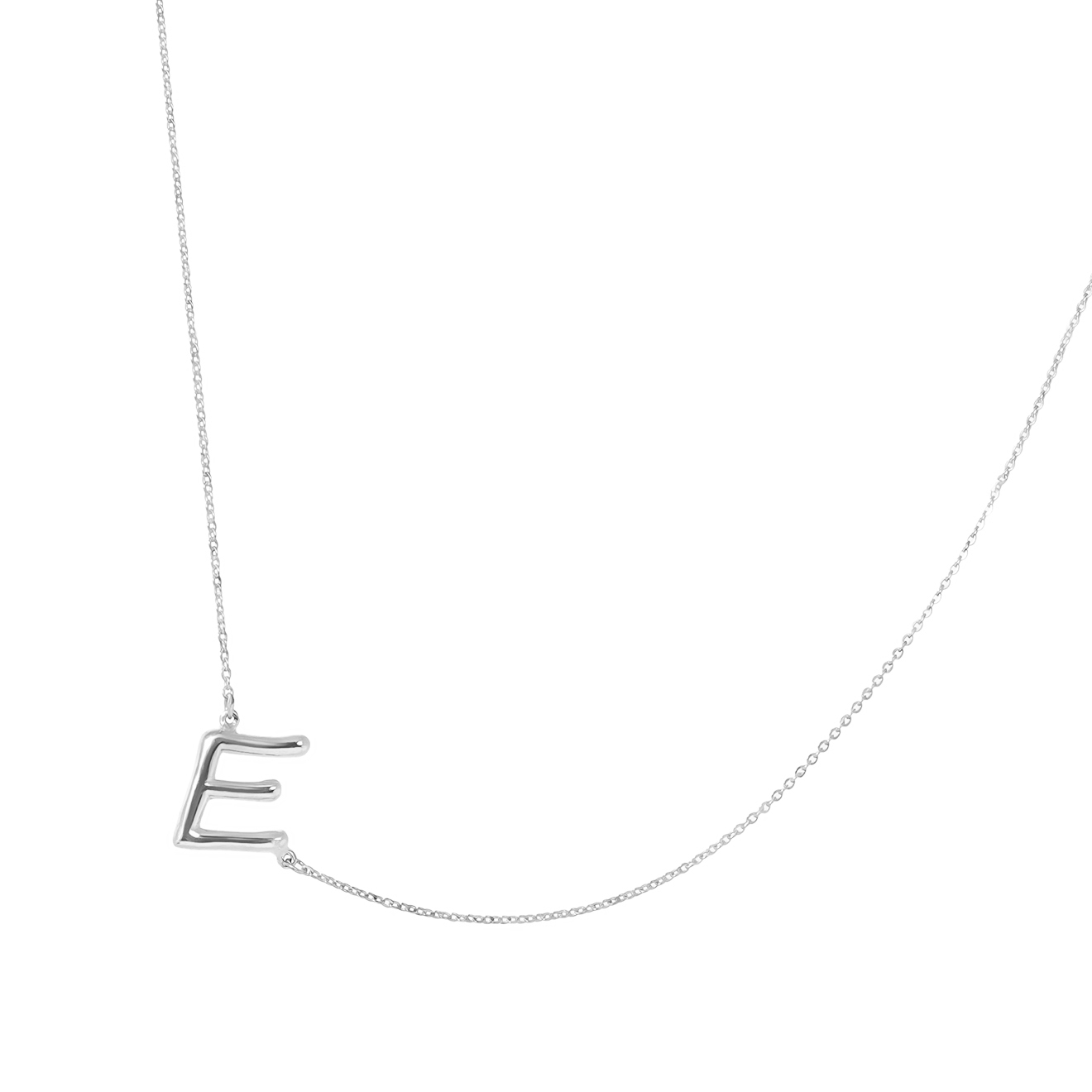 Tilda Серебряное колье с буквой E визитница 5 серебро 925
