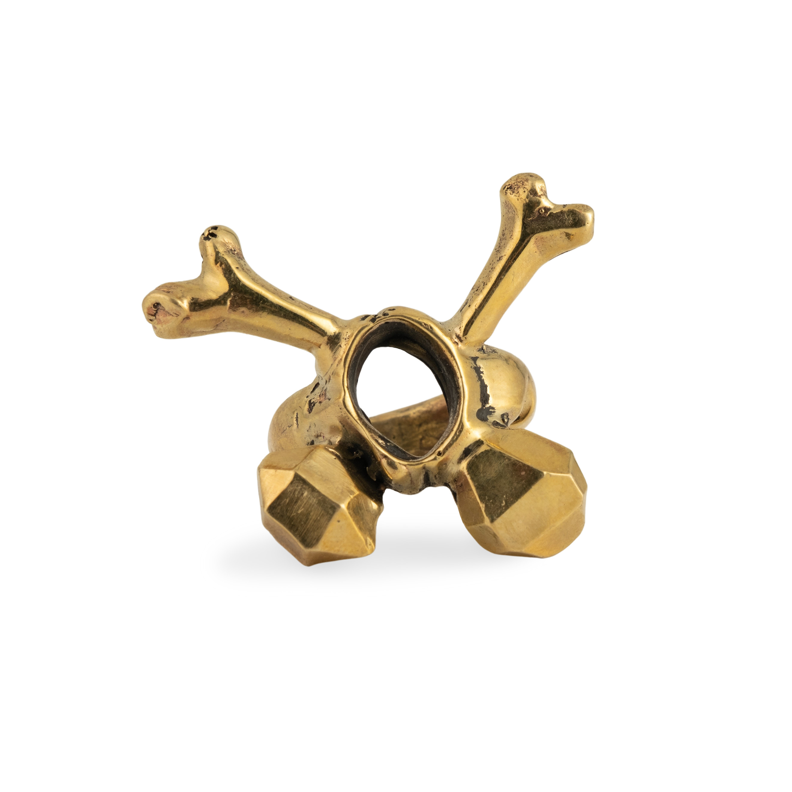 Brass ring with metal insert