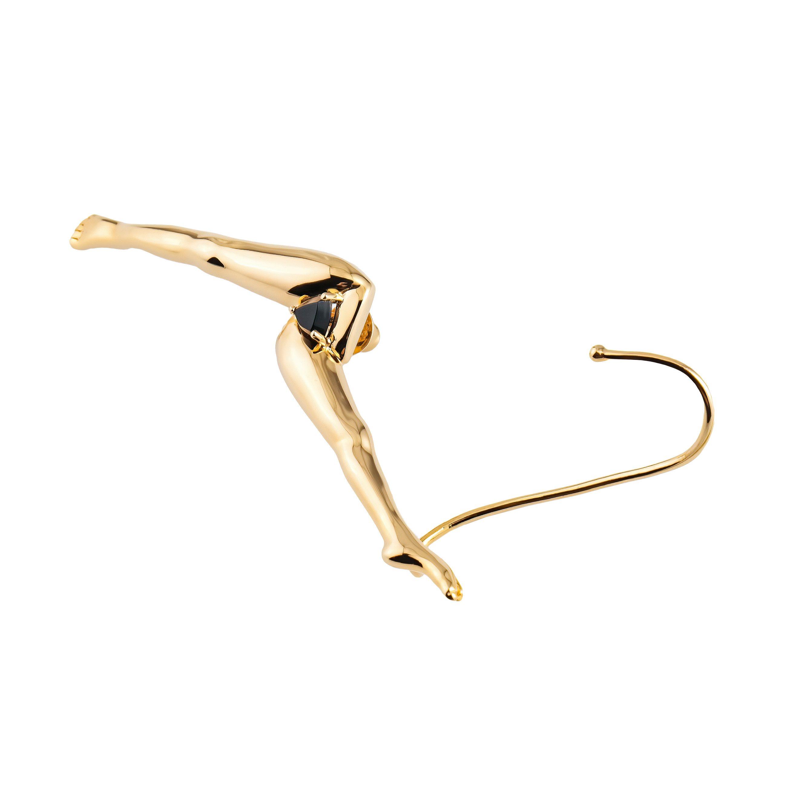 Gold-plated silver monoser YES WE CAN CAN