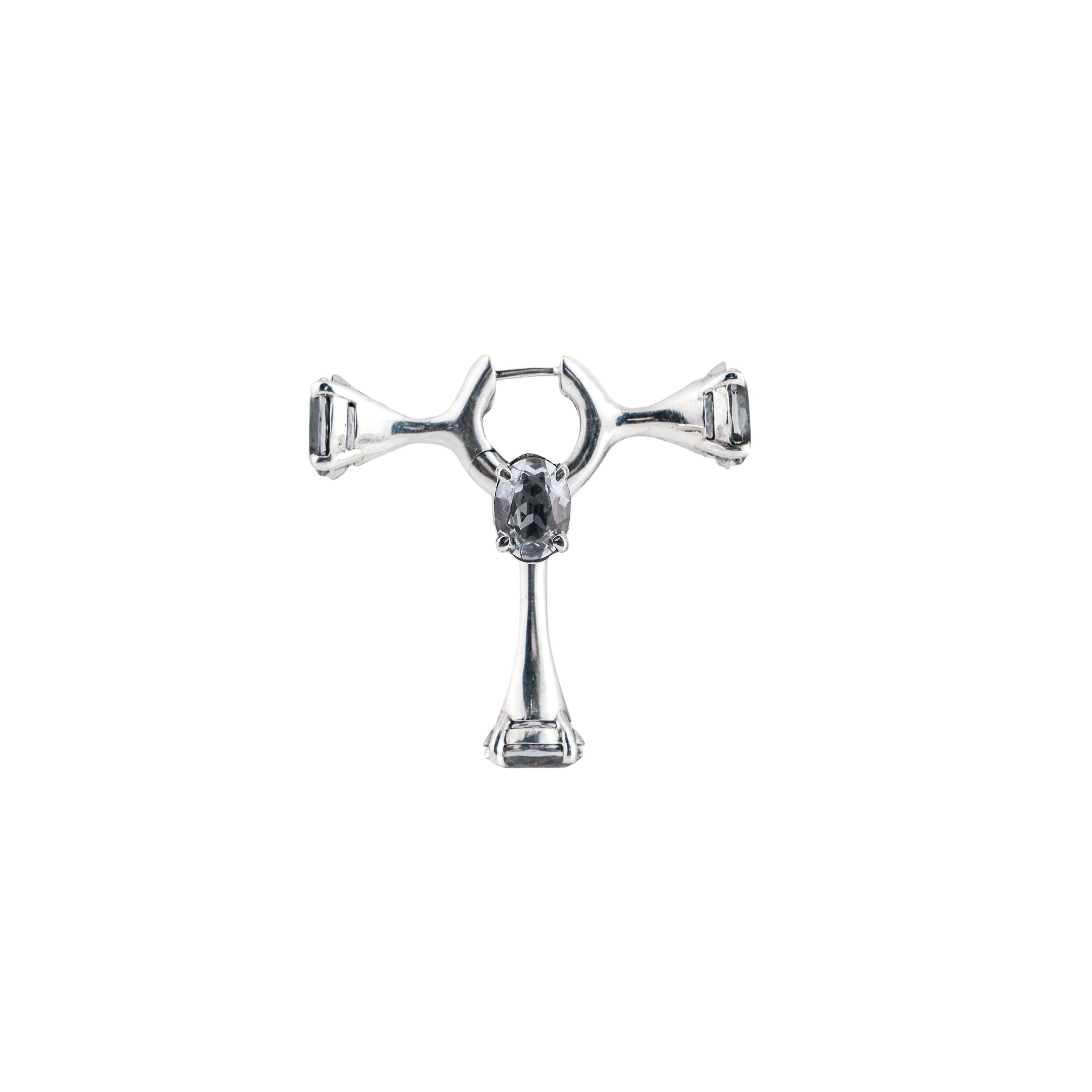single earring Echo Frax Rock Crystal