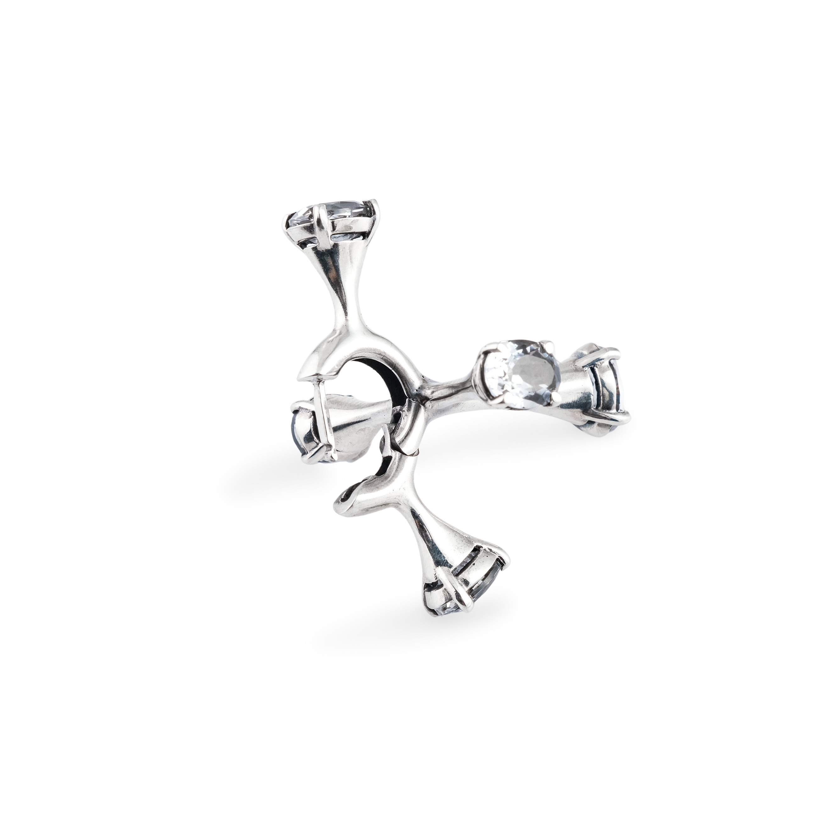 single earring Echo Frax Rock Crystal