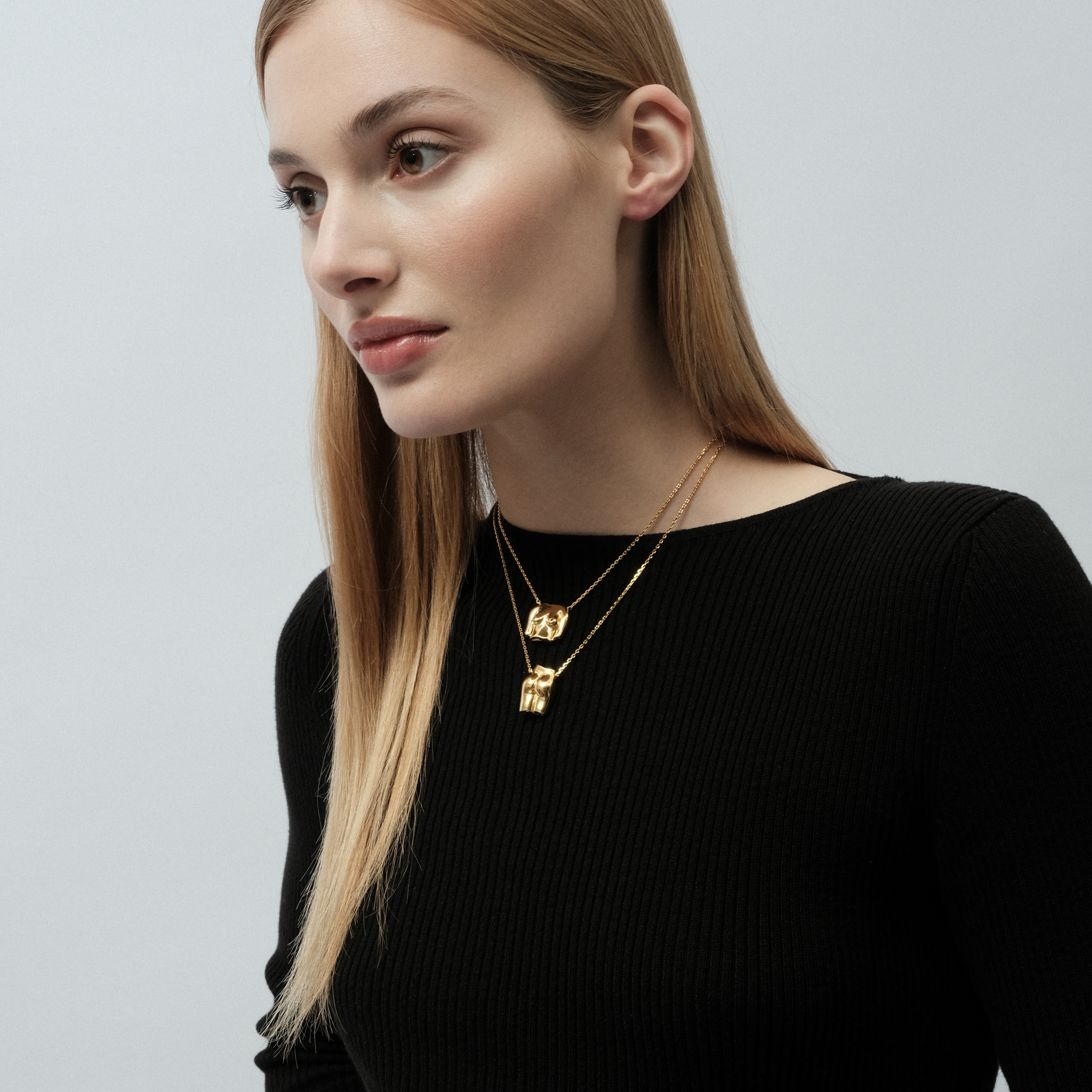 Gold-plated silver necklace LE DERRIERE