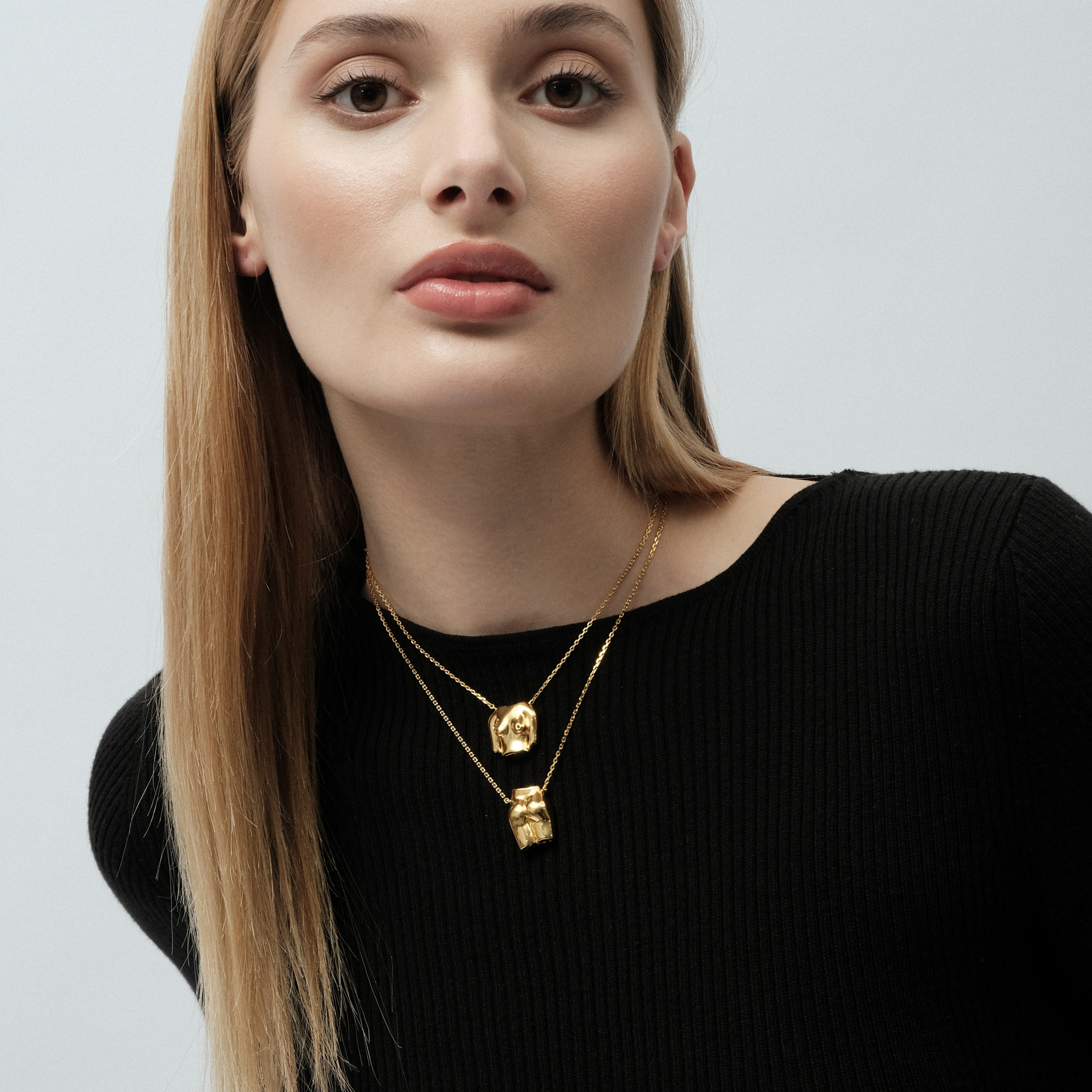Gold-plated silver necklace LE DERRIERE