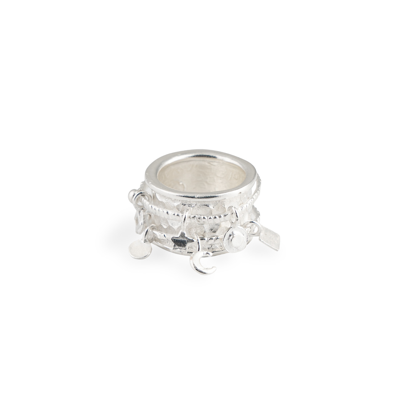 Poison Drop Lab Серебристое кольцо с подвесками poison drop lab серебристое кольцо с фарфоровым кабашоном лик афродиты
