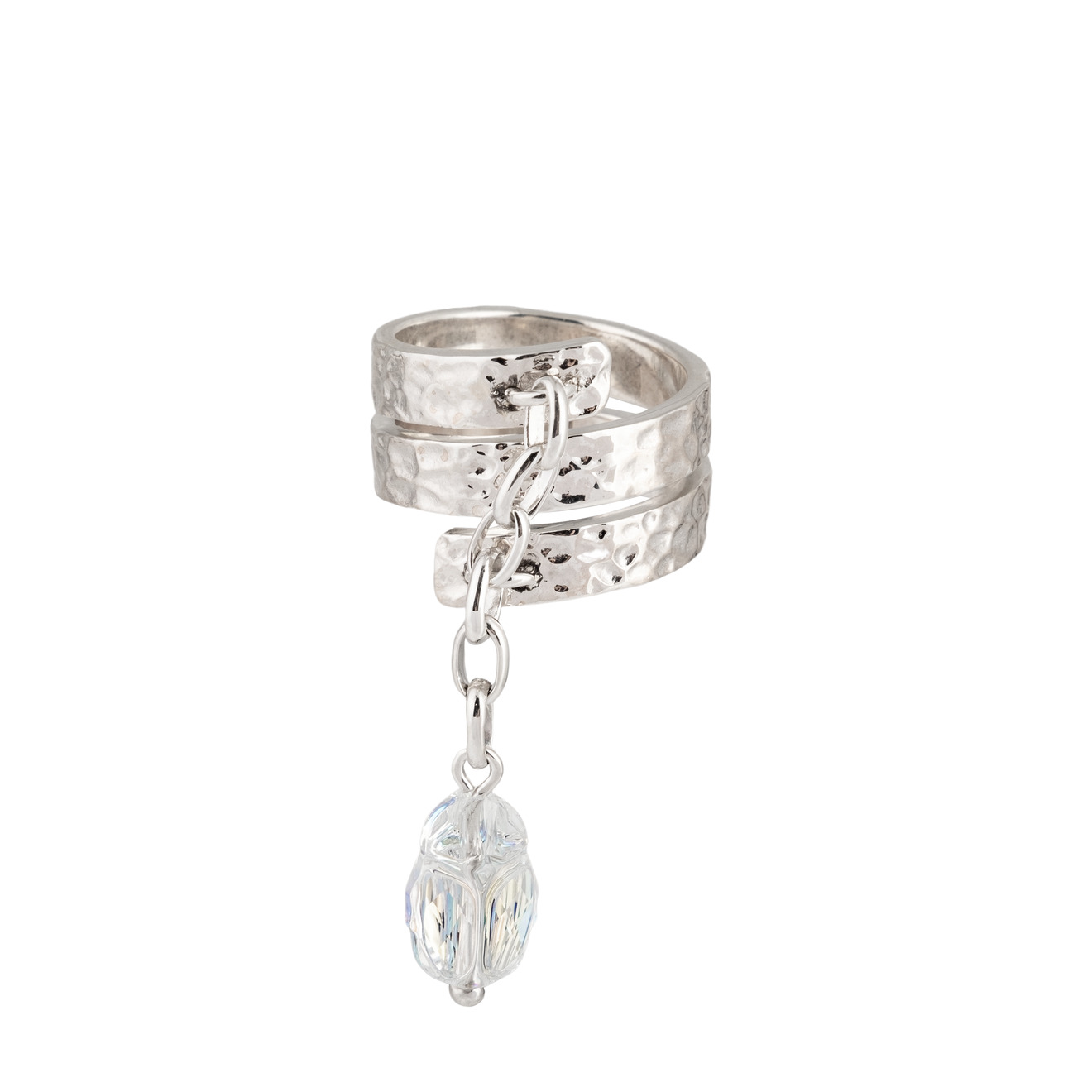 AMARIN Jewelry Светлое кольцо Bugs из серебра