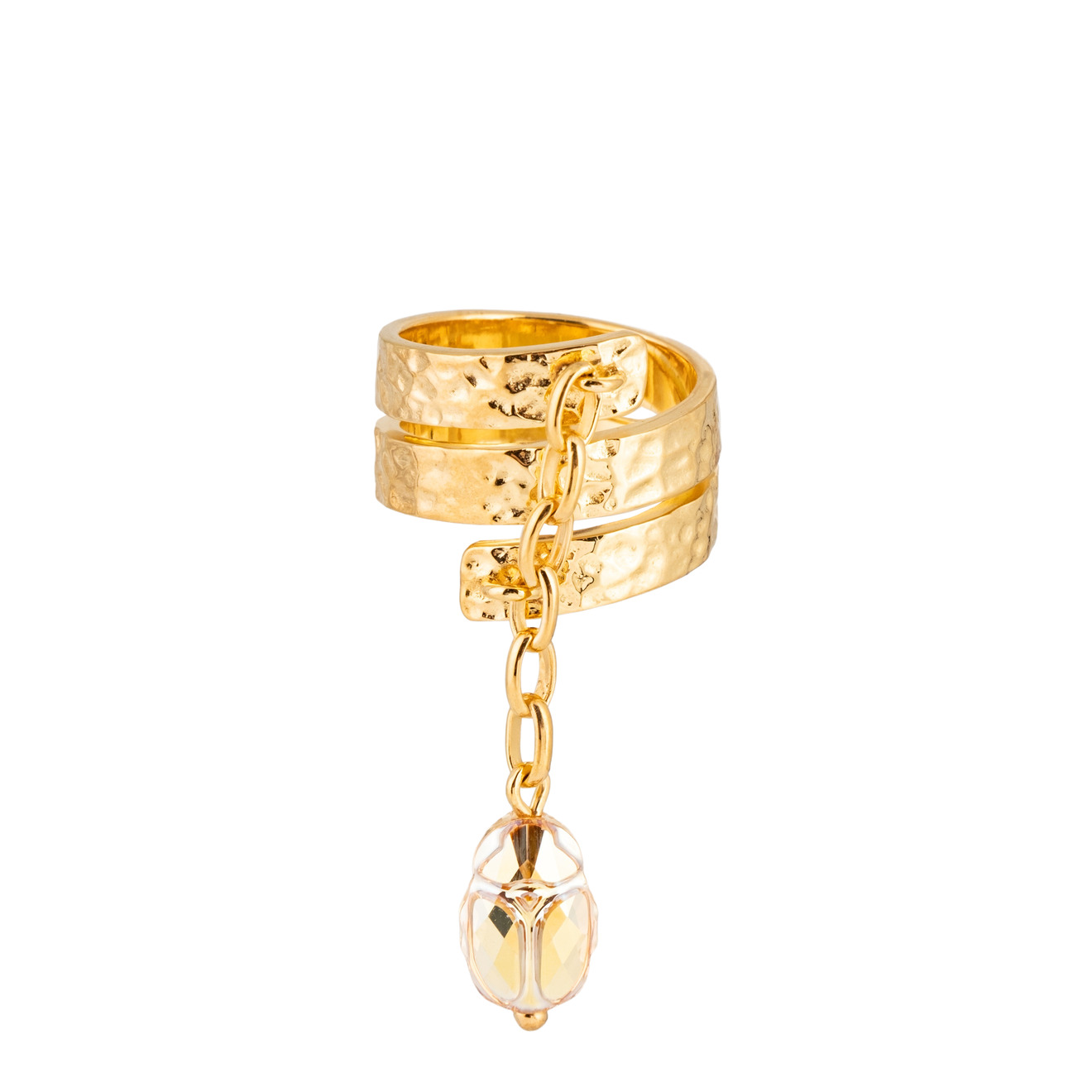 amarin jewelry позолоченное бронзовое кольцо стоп AMARIN Jewelry Кольцо Bugs gold