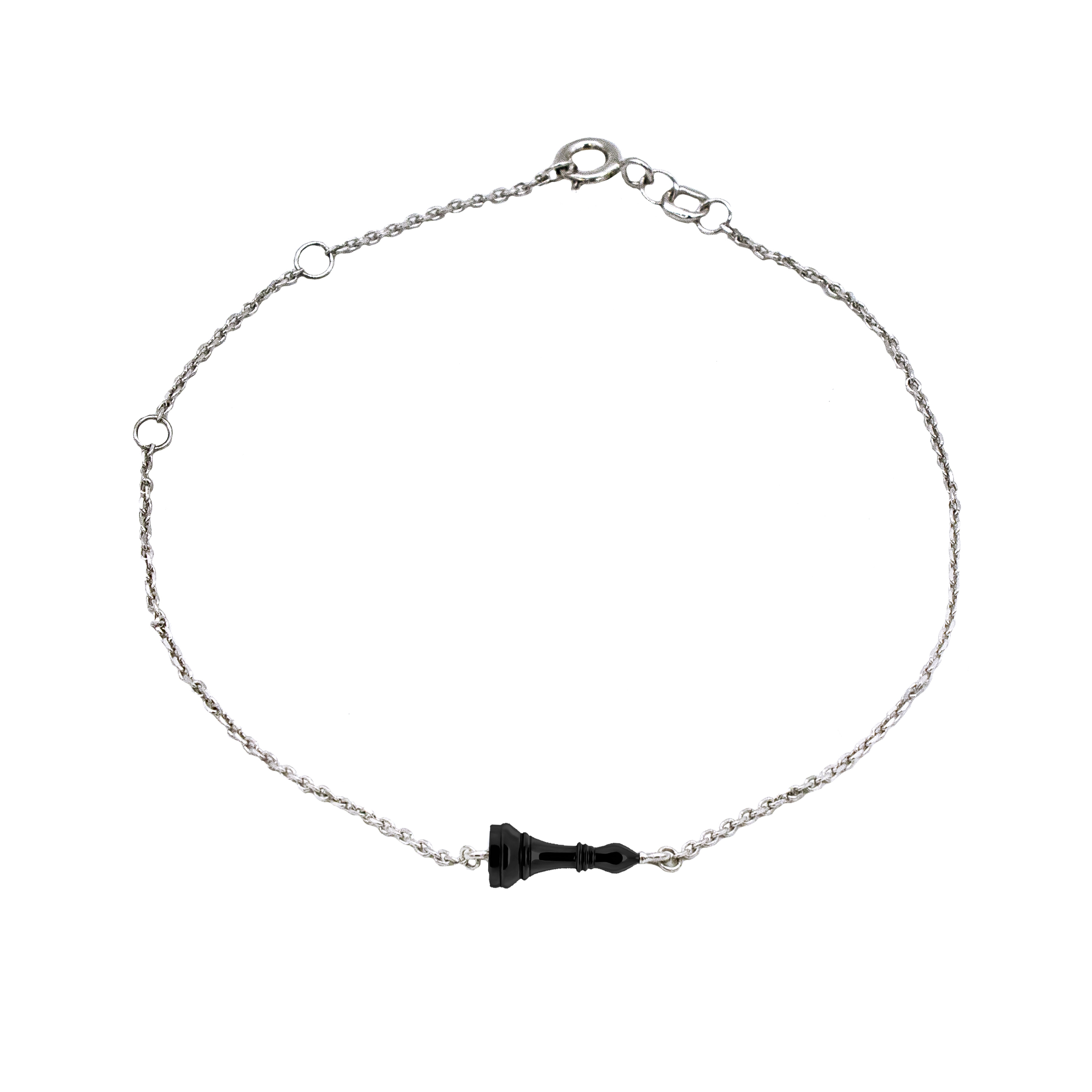 Браслет Слон Black из серебра