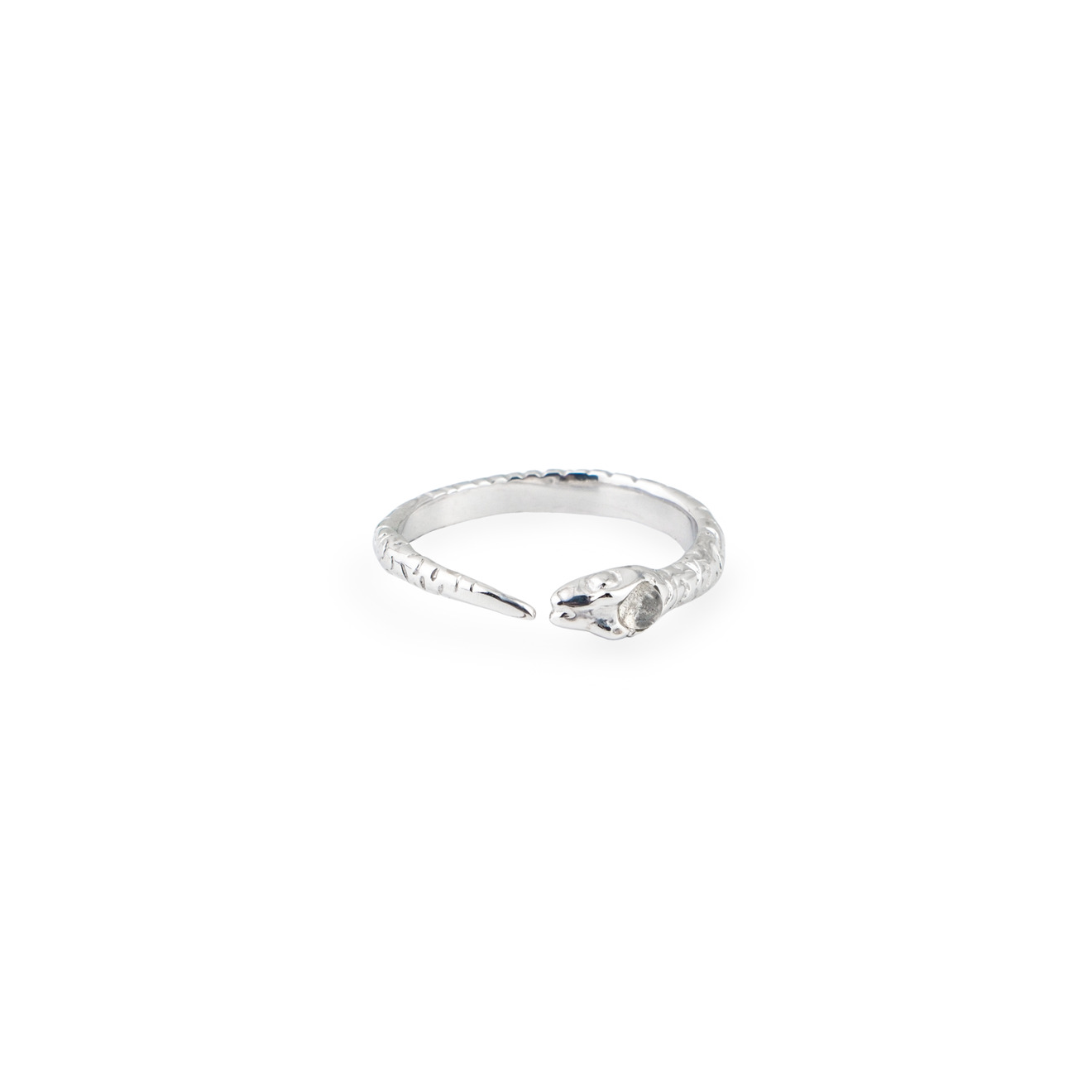 mineral weather серебряное форменное кольцо Mineral Weather Кольцо «Змея» из белой латуни