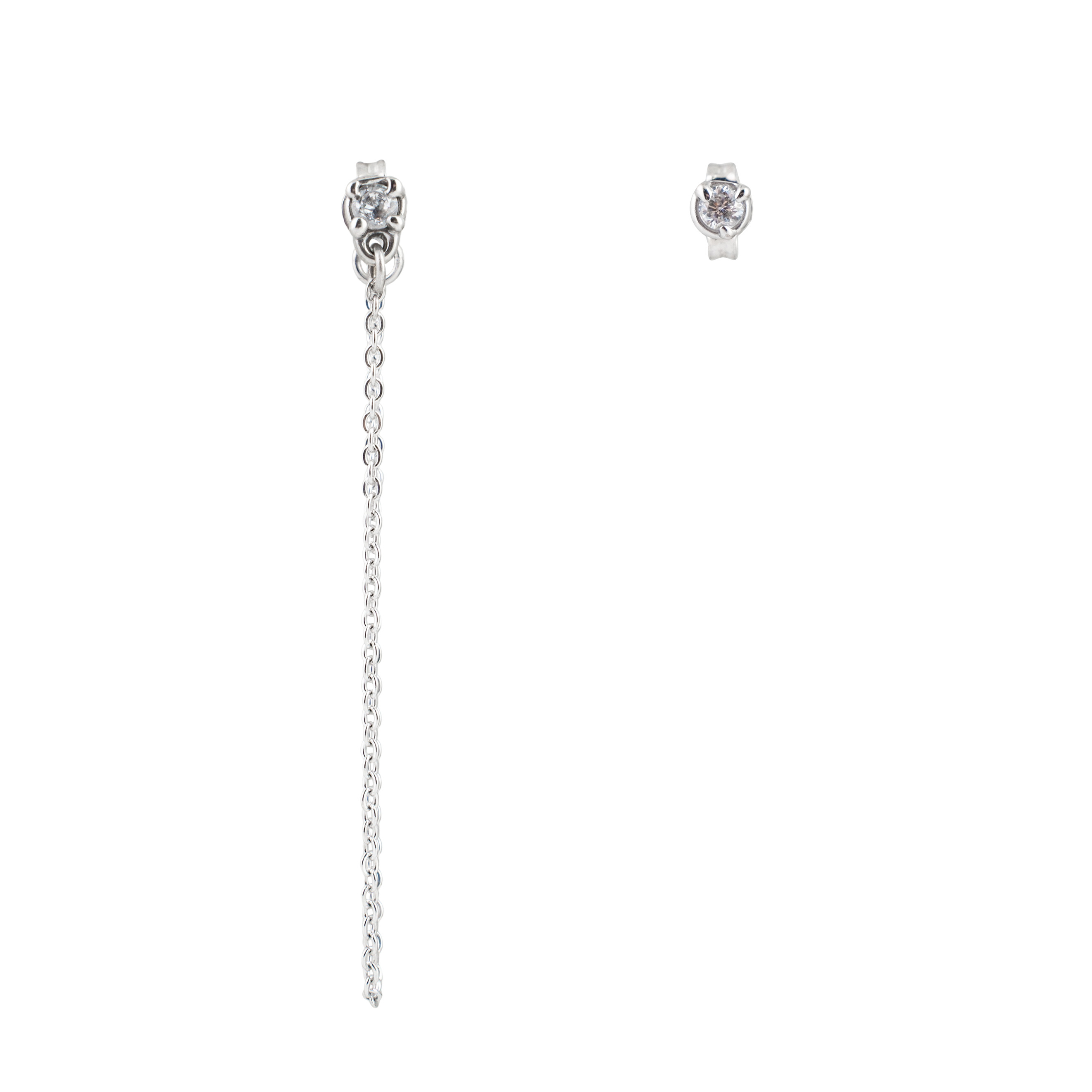 Poussettes with a white brass chain