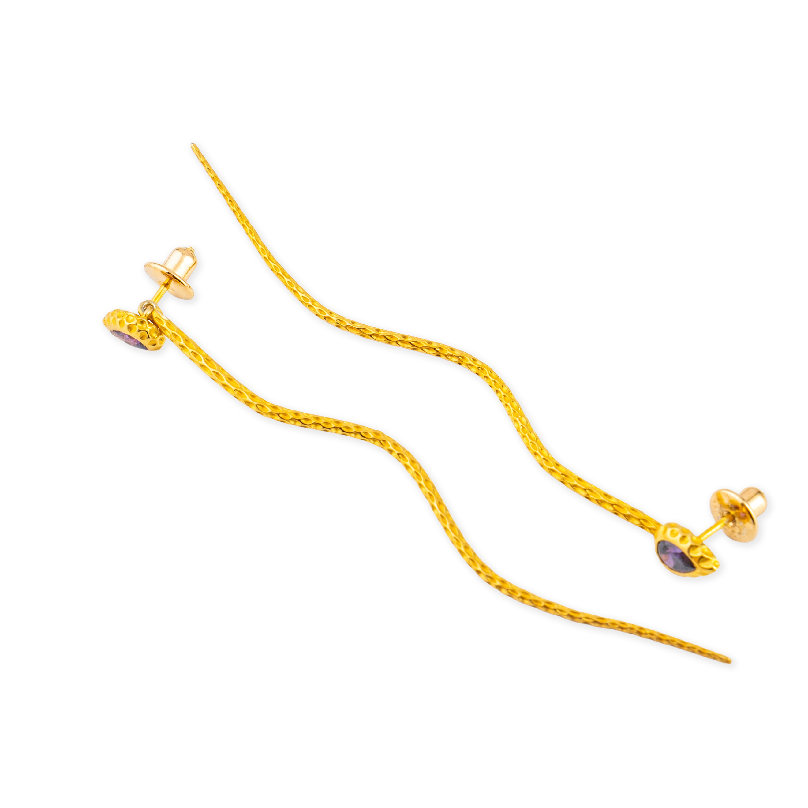 Earrings "Fragments of summer" with amethyst
