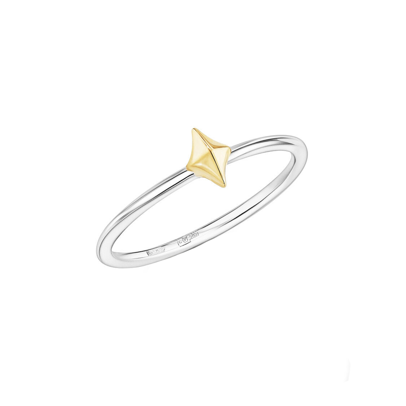 Avgvst Тини-кольцо Искра из золота avgvst кольцо 1 2 с белой эмалью из белого золота