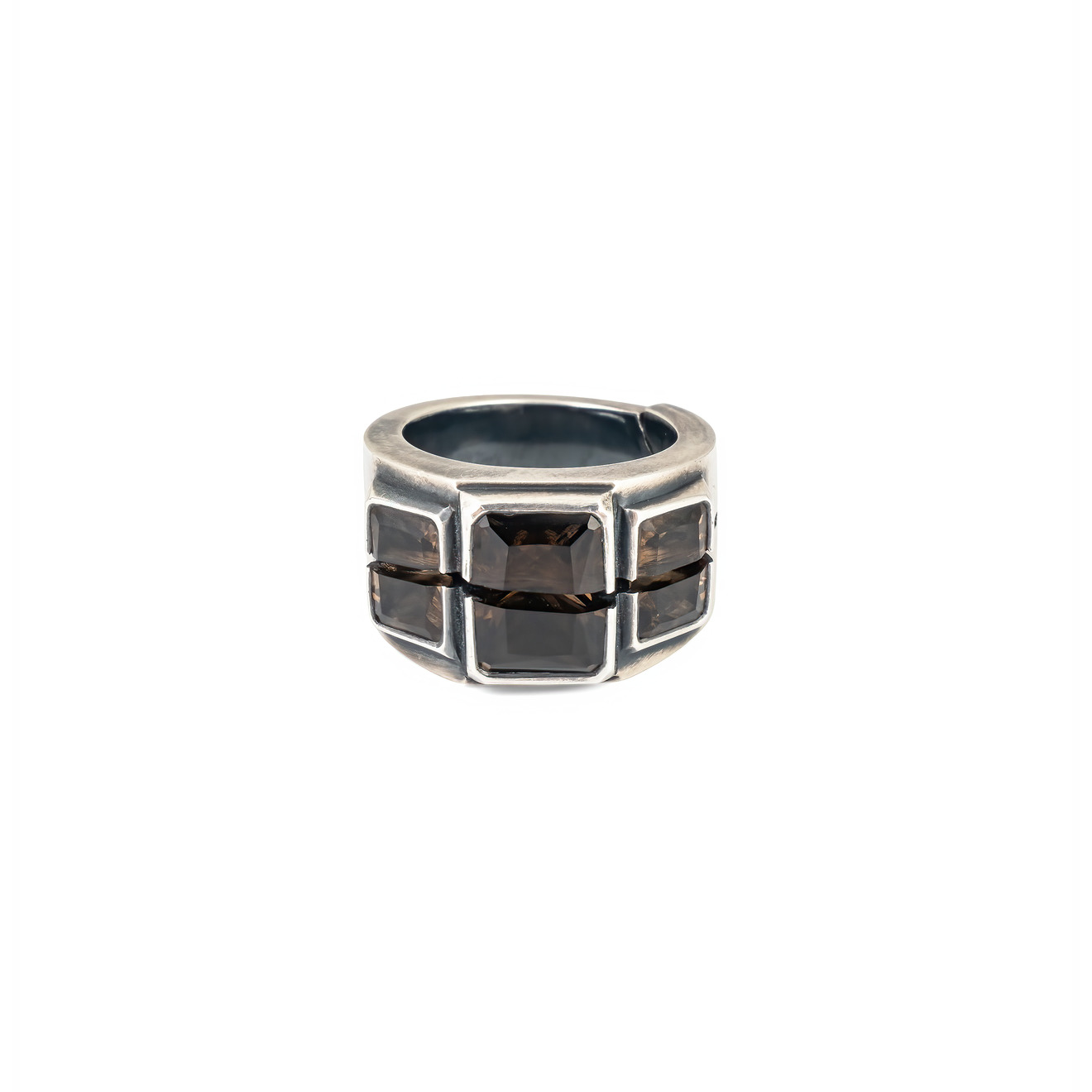 OSSA Кольцо из серебра с гранями poche кольцо из серебра с синей вставкой
