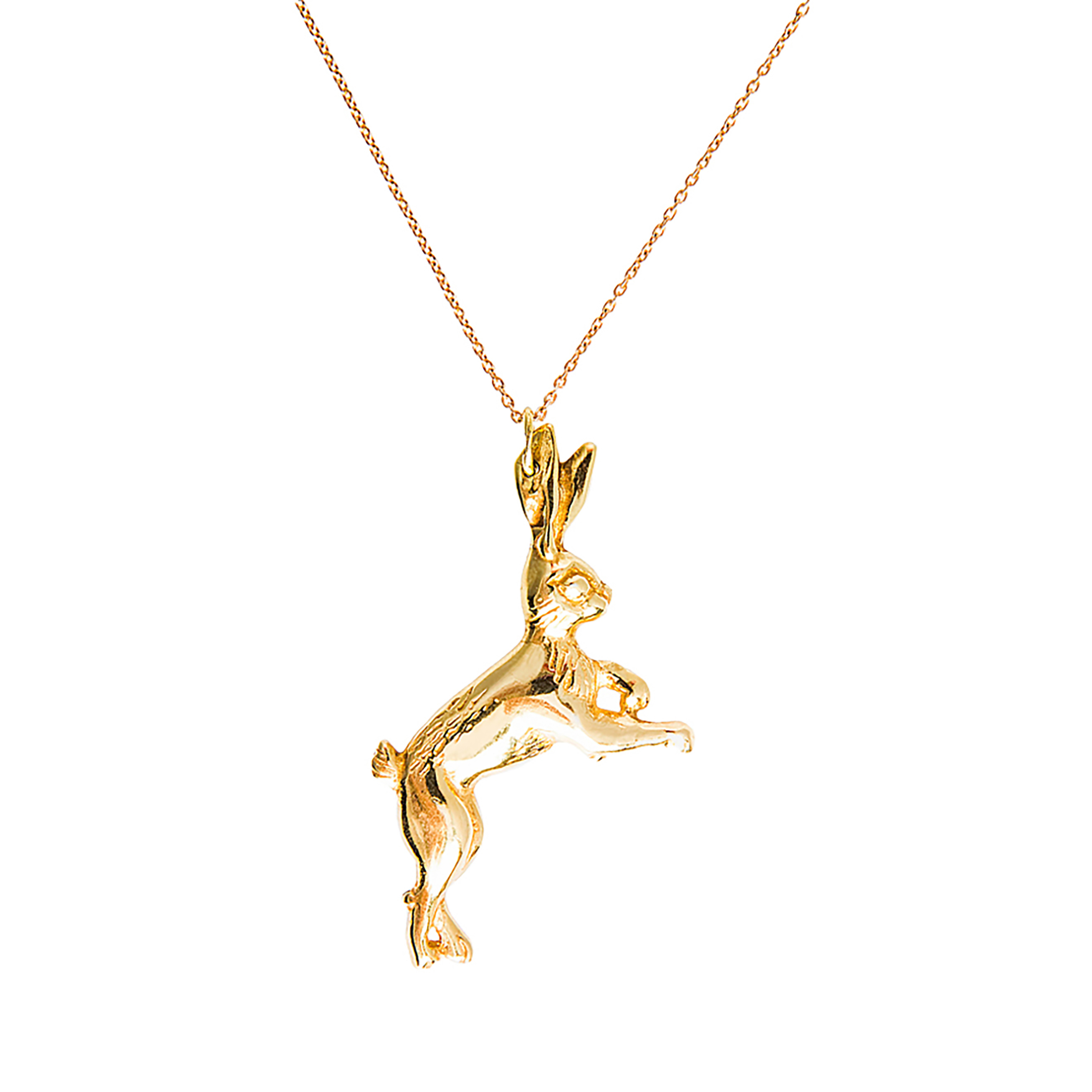 Pendant "Hare" made of brass