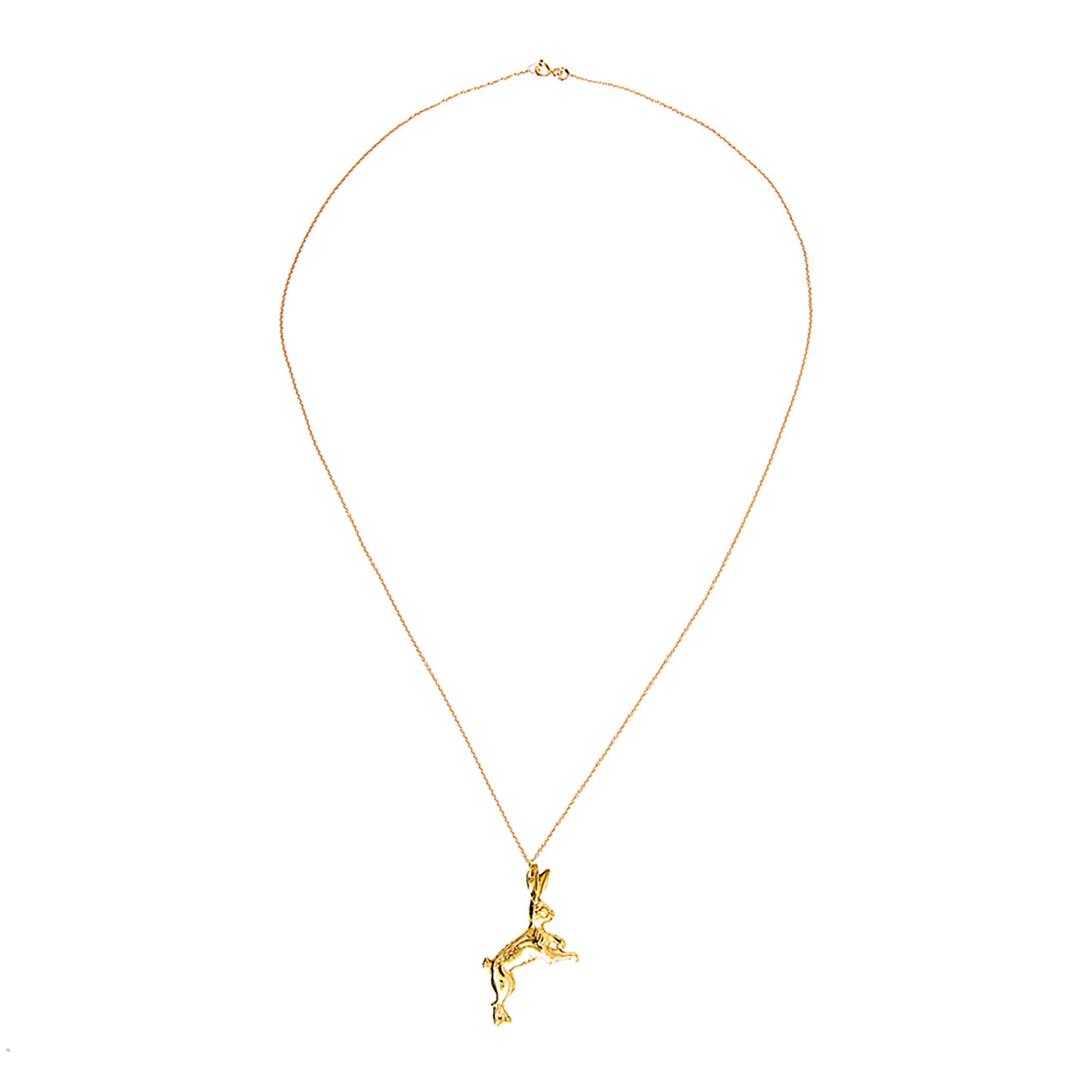Pendant "Hare" made of brass